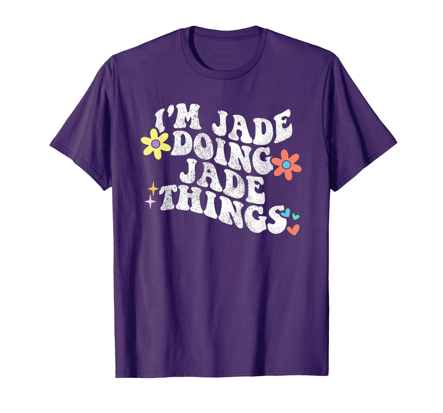 Retro Groovy Im JADE Doing JADE Things Funny Mother's Day T-Shirt