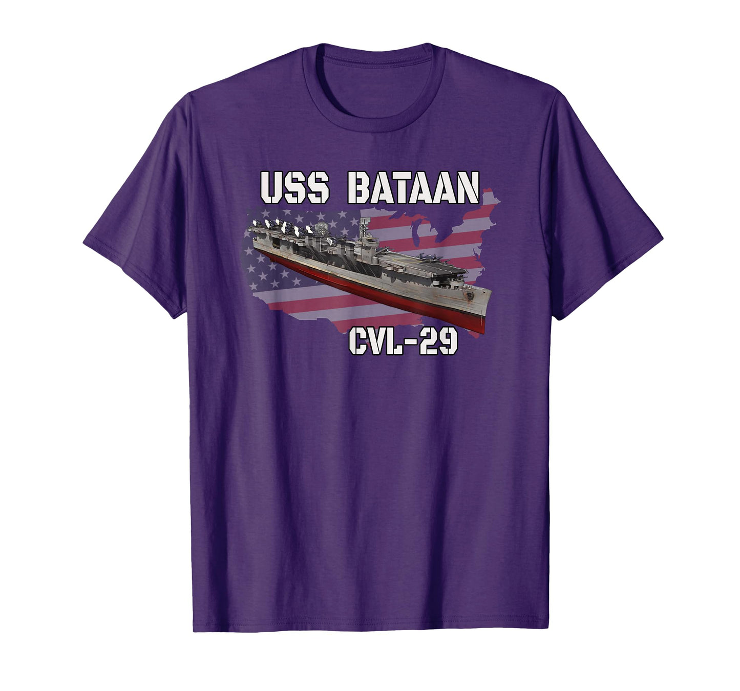 USS Bataan CVL-29 Aircraft Carrier Veterans Day Grandpa T-Shirt
