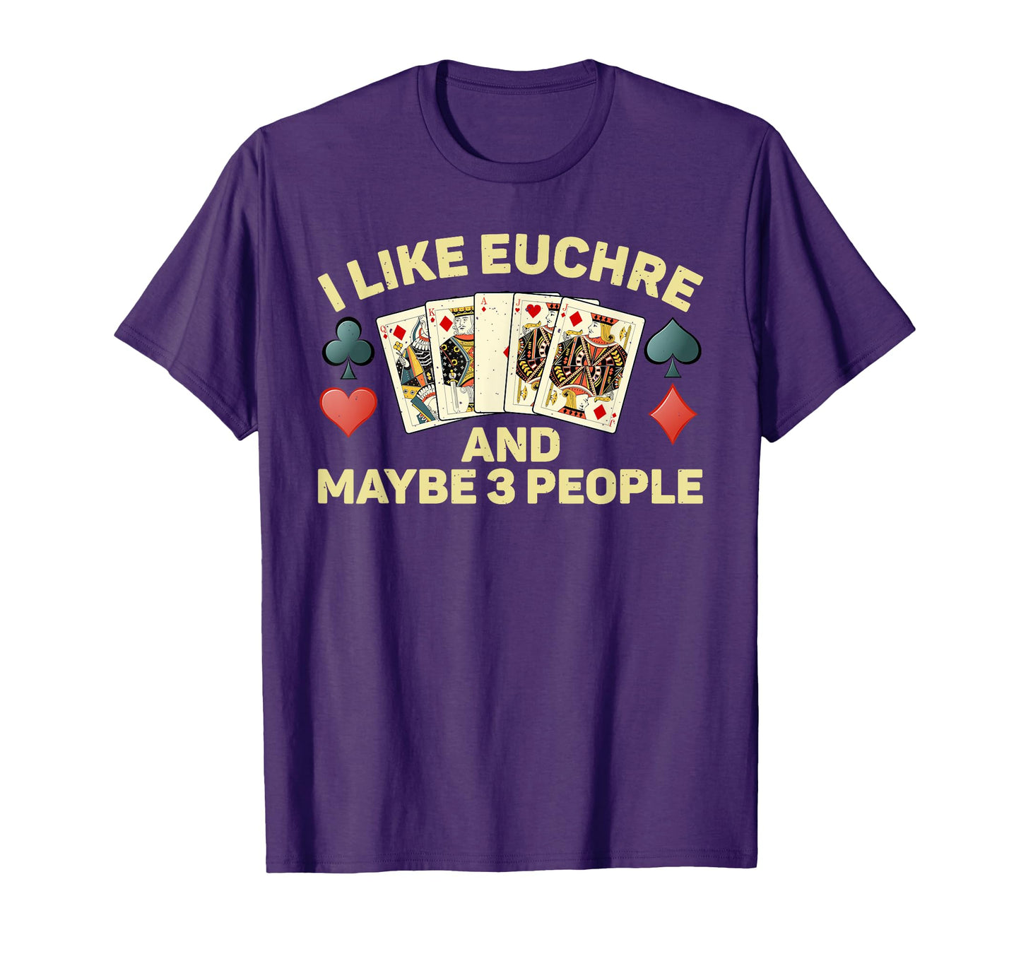 Funny Euchre Art For Men Women Kids Card Game Euchre Lover T-Shirt