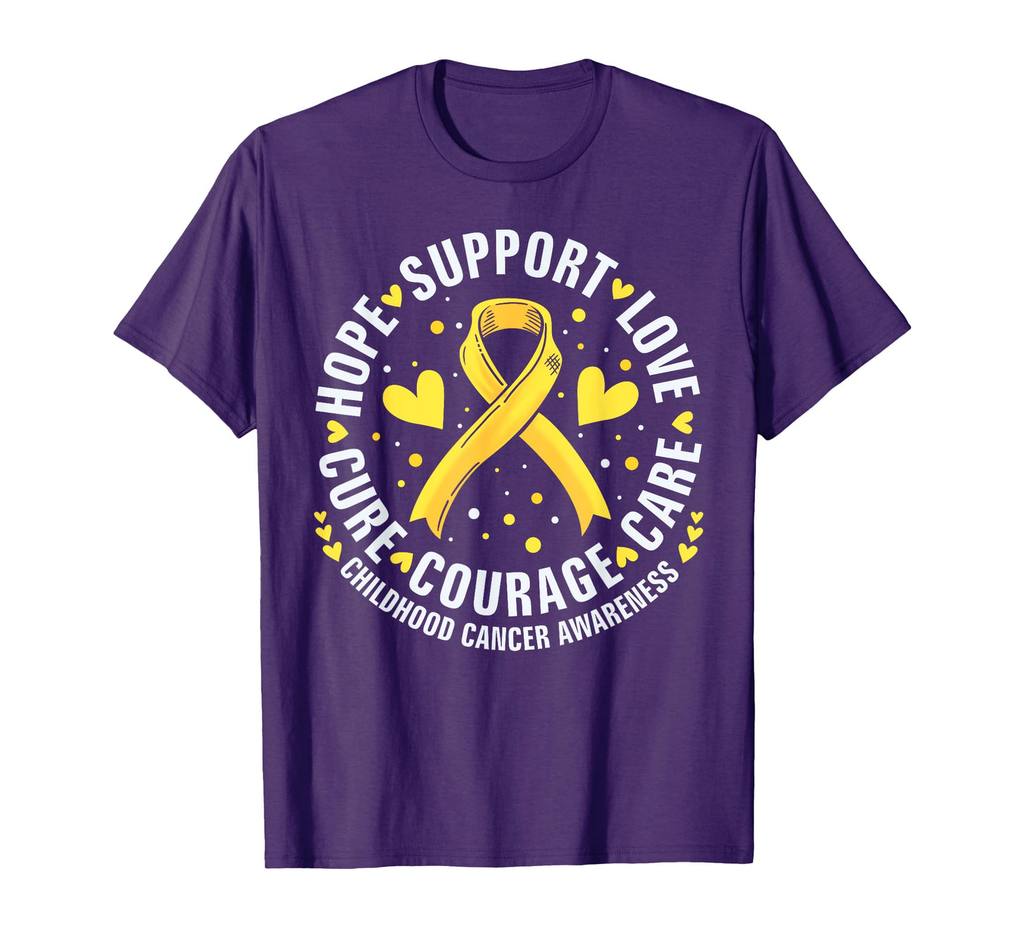 Childhood Cancer Support Family Childhood Cancer Awareness T-Shirt