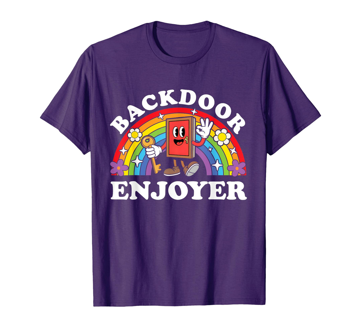 Backdoor Enjoyer Funny Raunchy Edgy Gen Z Vacation Swap Men T-Shirt
