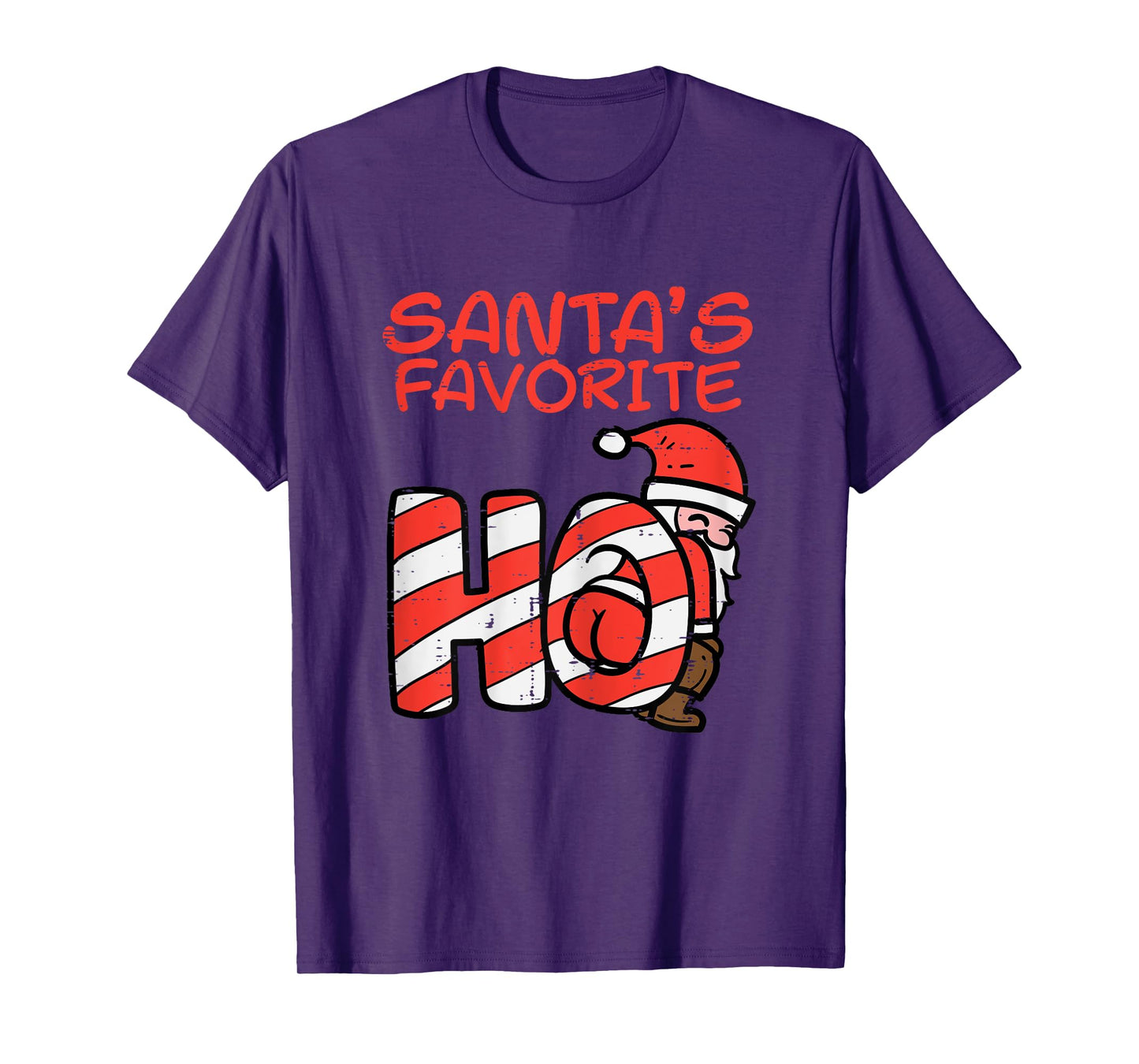 Santas Favorite Funny Naughty Adult Christmas Xmas Women T-Shirt