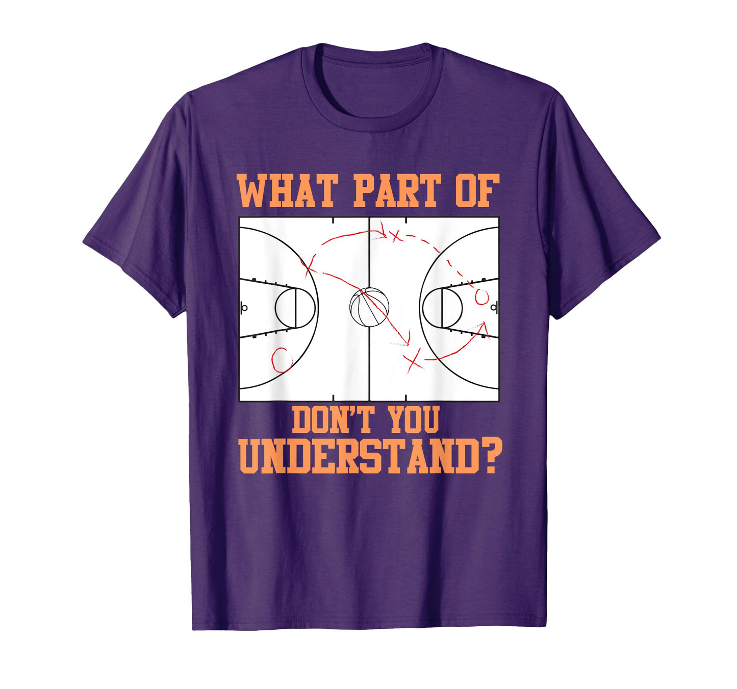 Funny Basketball Coach Design Men Women Ball Game Trainers T-Shirt