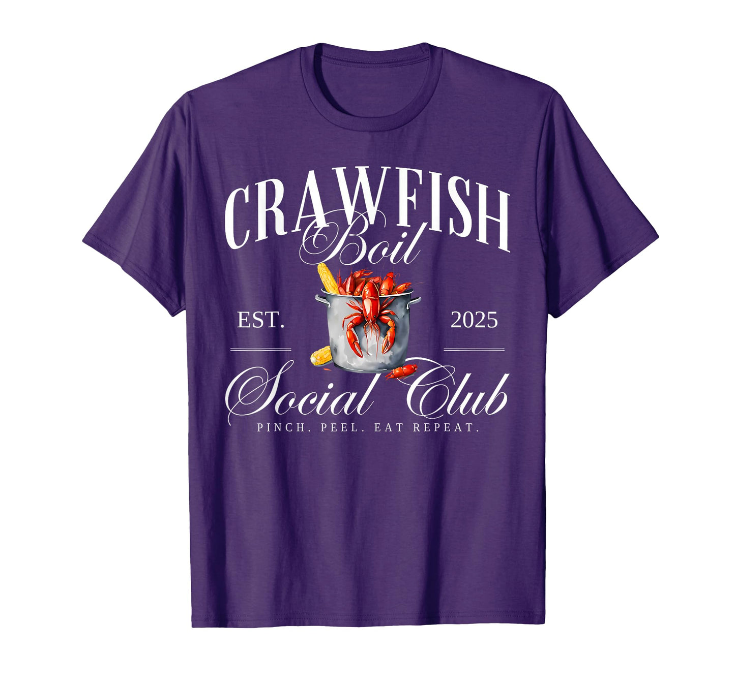 Crawfish Boil Social Club Cajun Seafood Festival Season T-Shirt