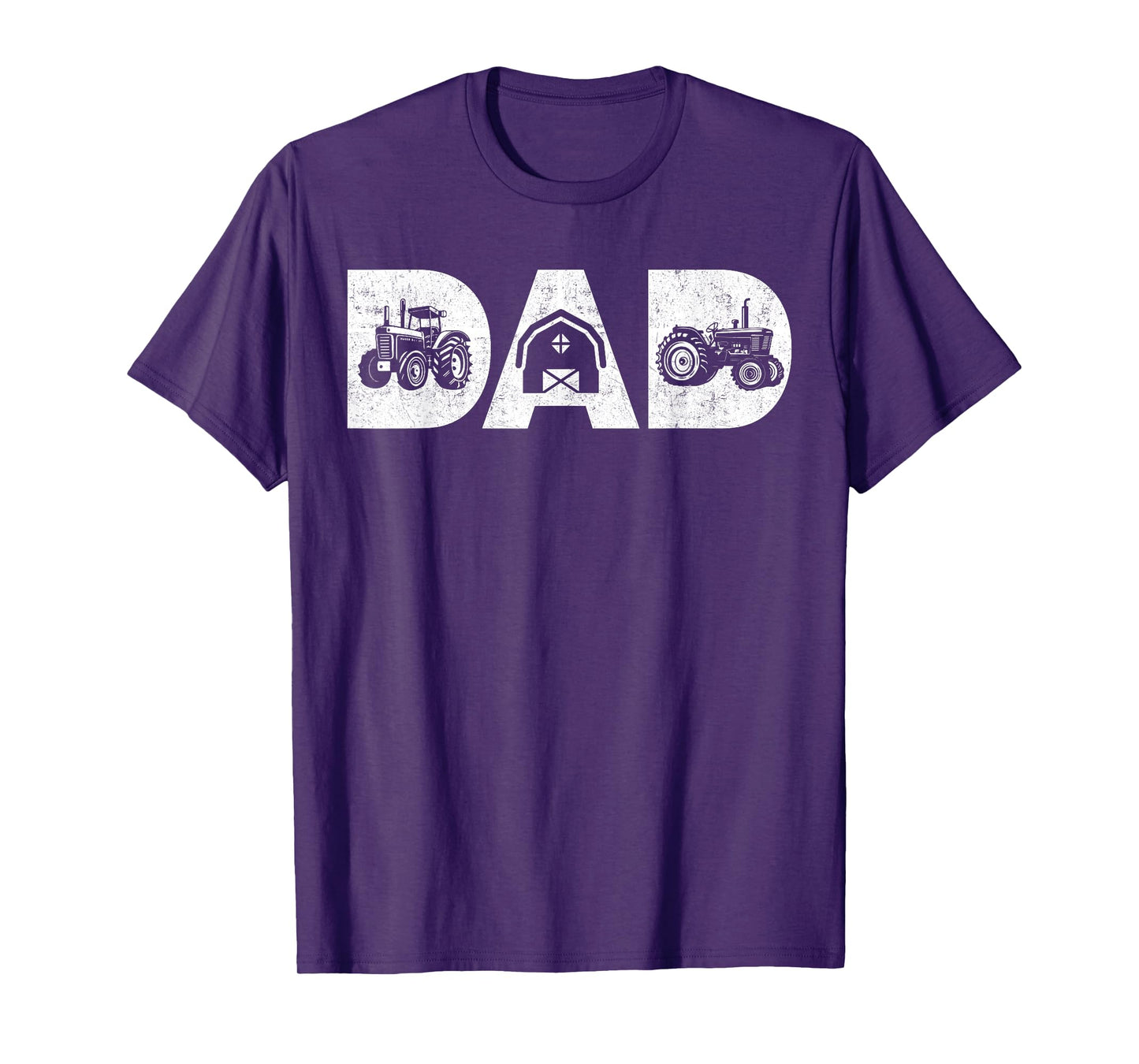 Mens Vintage Farming Father Farm Lover Farmer Daddy Tractor Dad T-Shirt