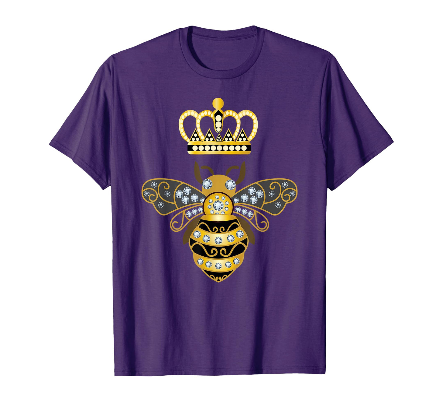 Queen Bee Crown Women Men Girls Honey Hive Beekeeping Bee T-Shirt