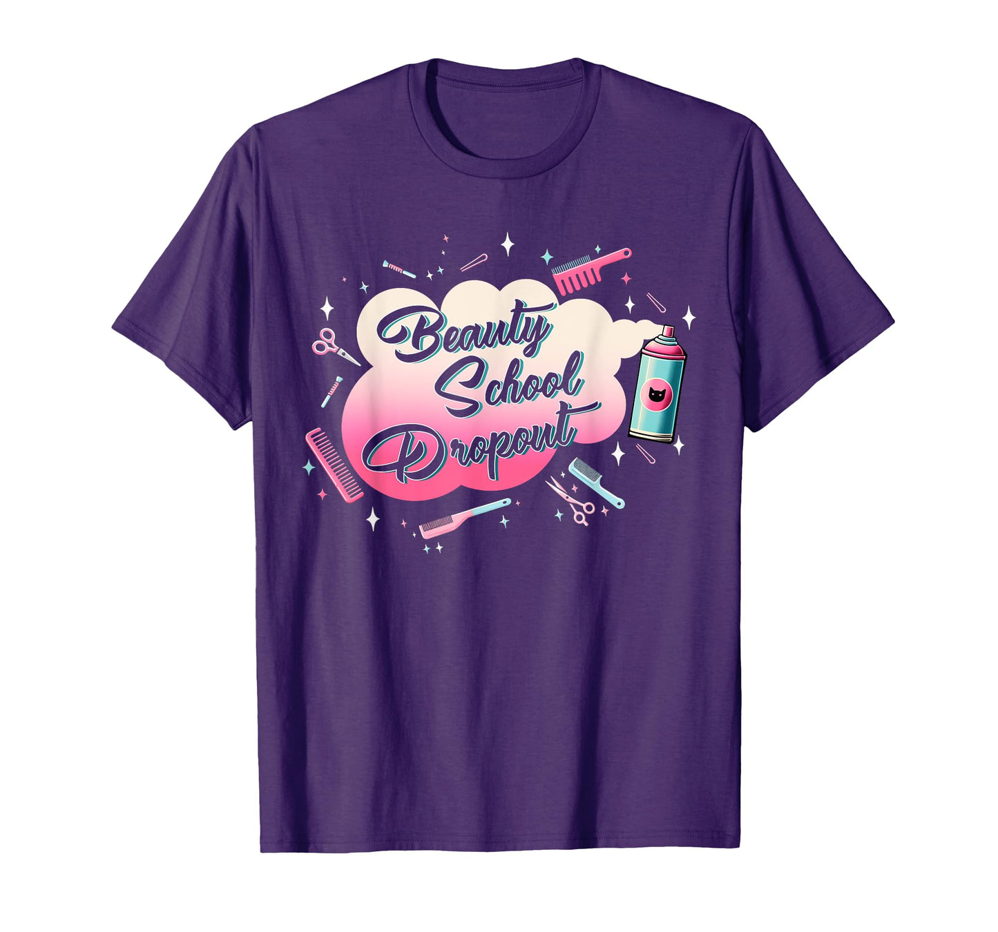 Classic Funny Halloween Horror Beauty School Outfit Drop Out T-Shirt
