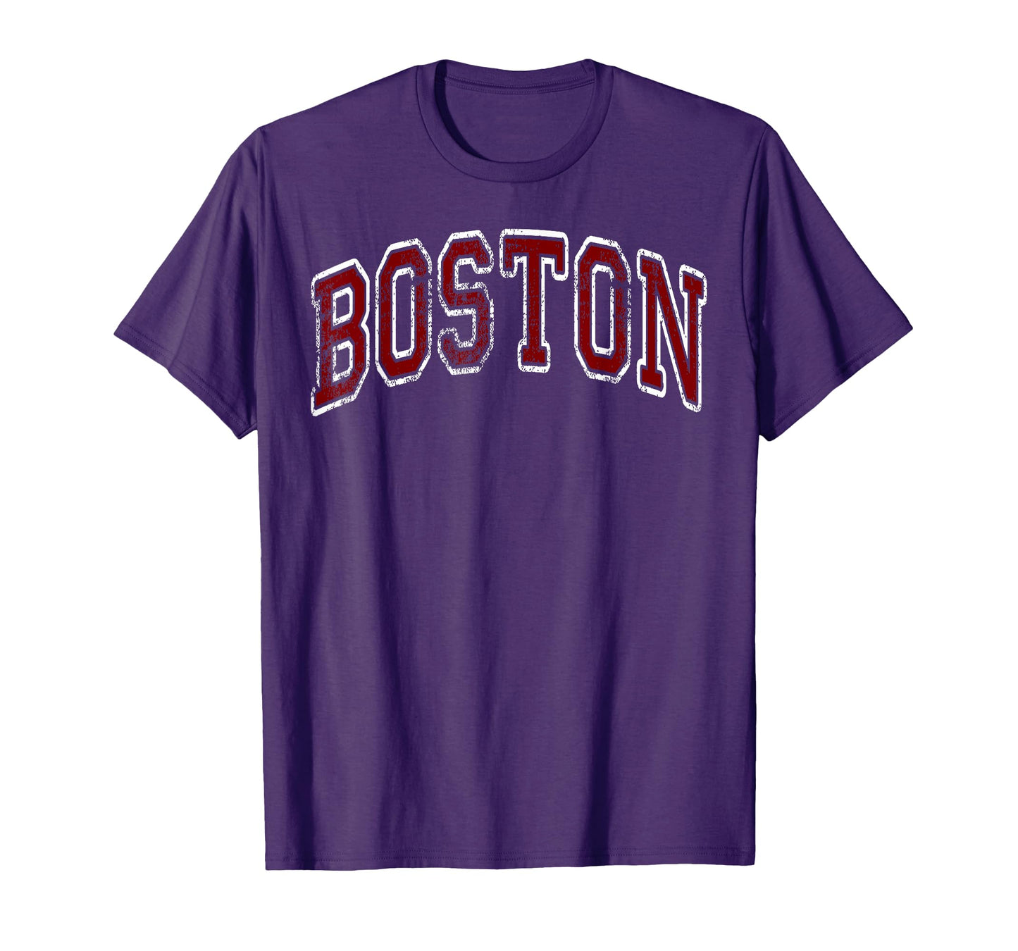 Boston Massachusetts MA Vintage Sports Design Red Design T-Shirt