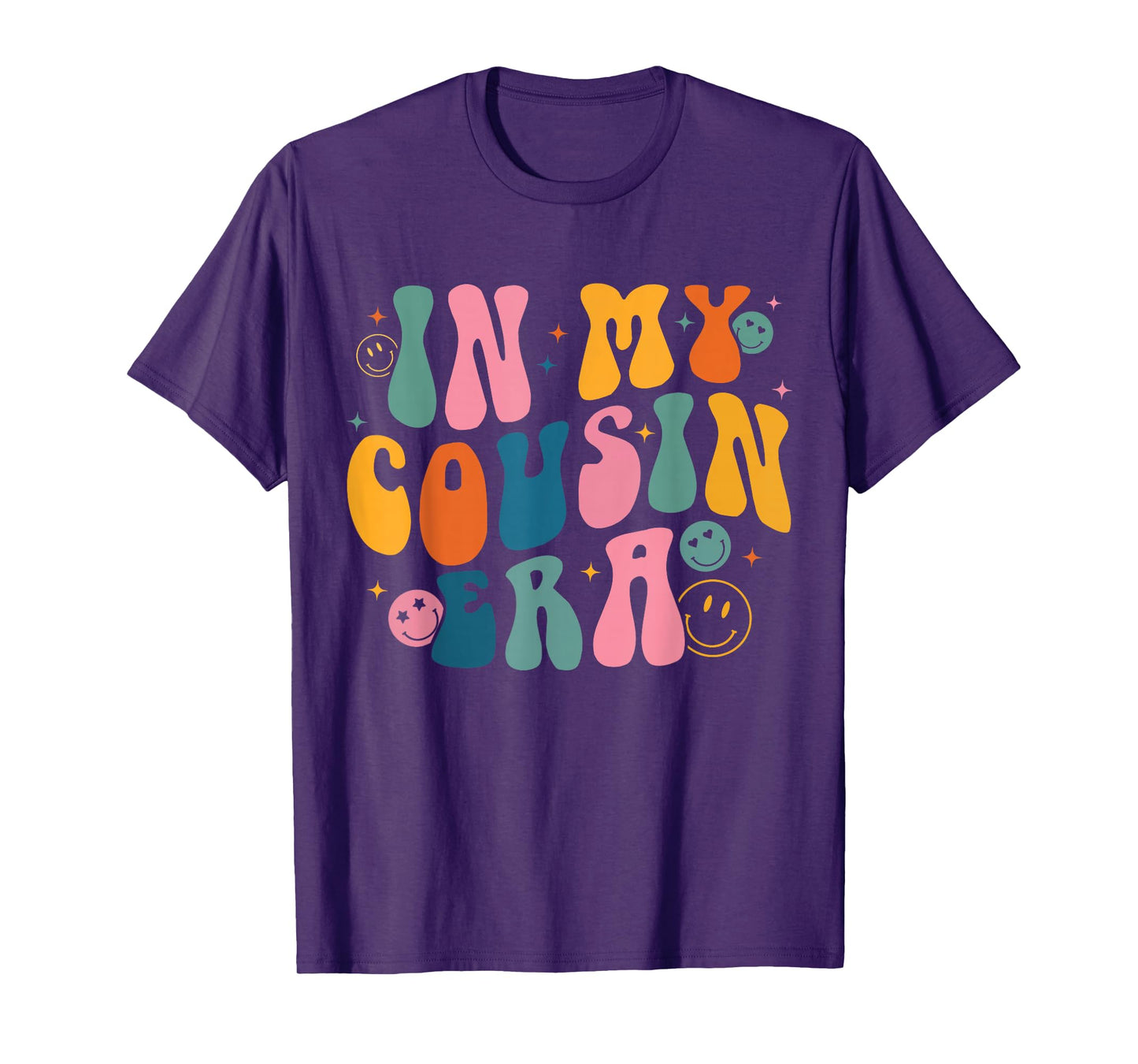 Retro Groovy In My Cousin Era, Funny Cool Cousin Toddler Kid T-Shirt