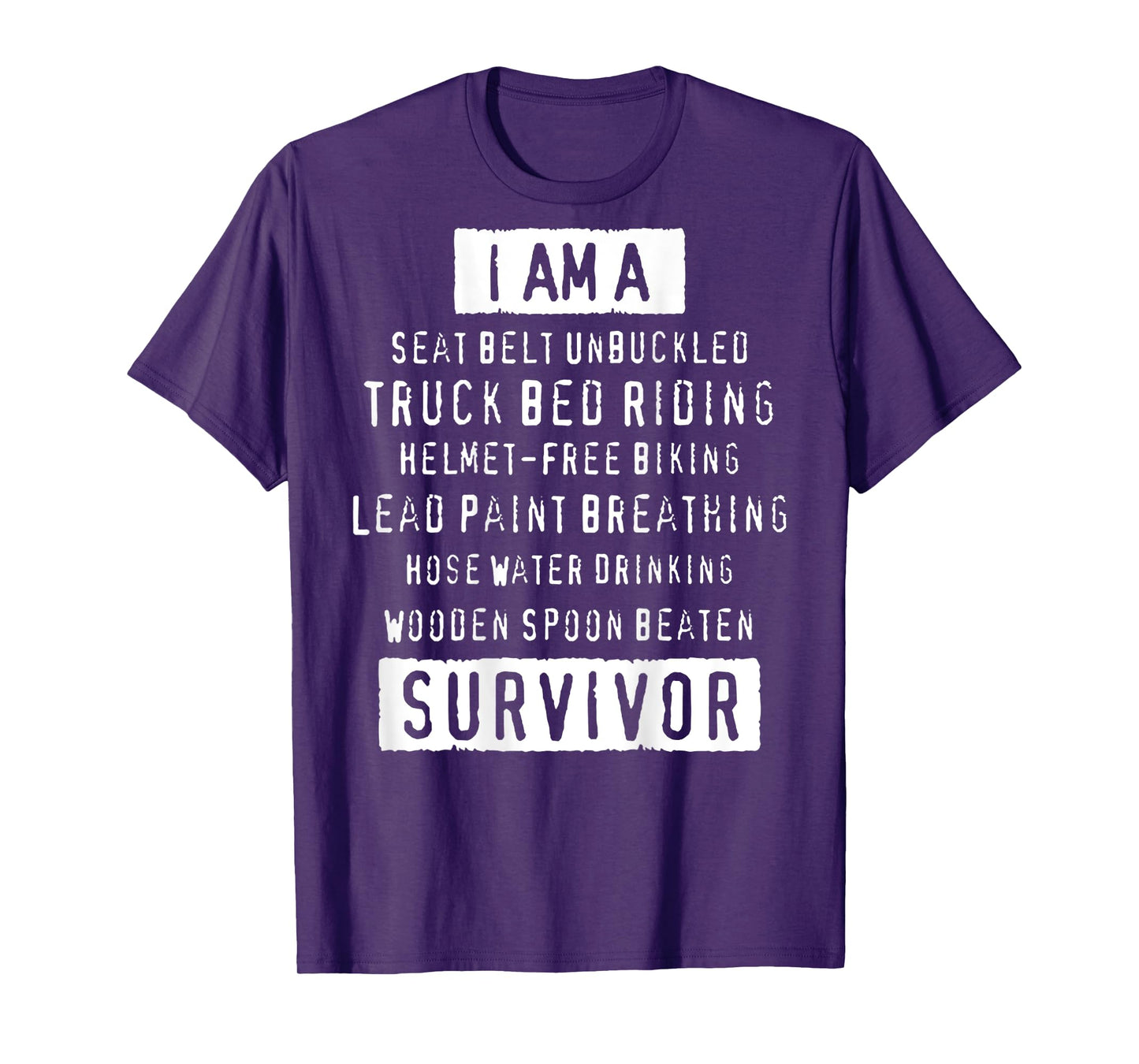 I Am A Seat Belt Unbuckled Truck Bed Riding (on Back) T-Shirt