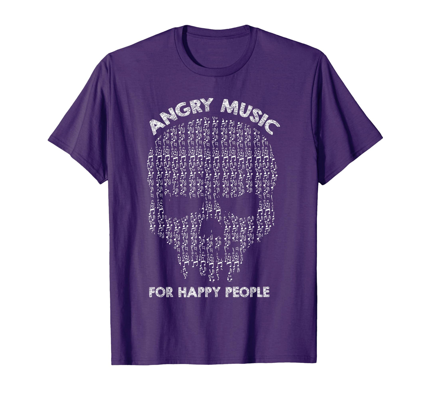 Angry Music for Happy People Dead Skull Music Lover Gifts T-Shirt
