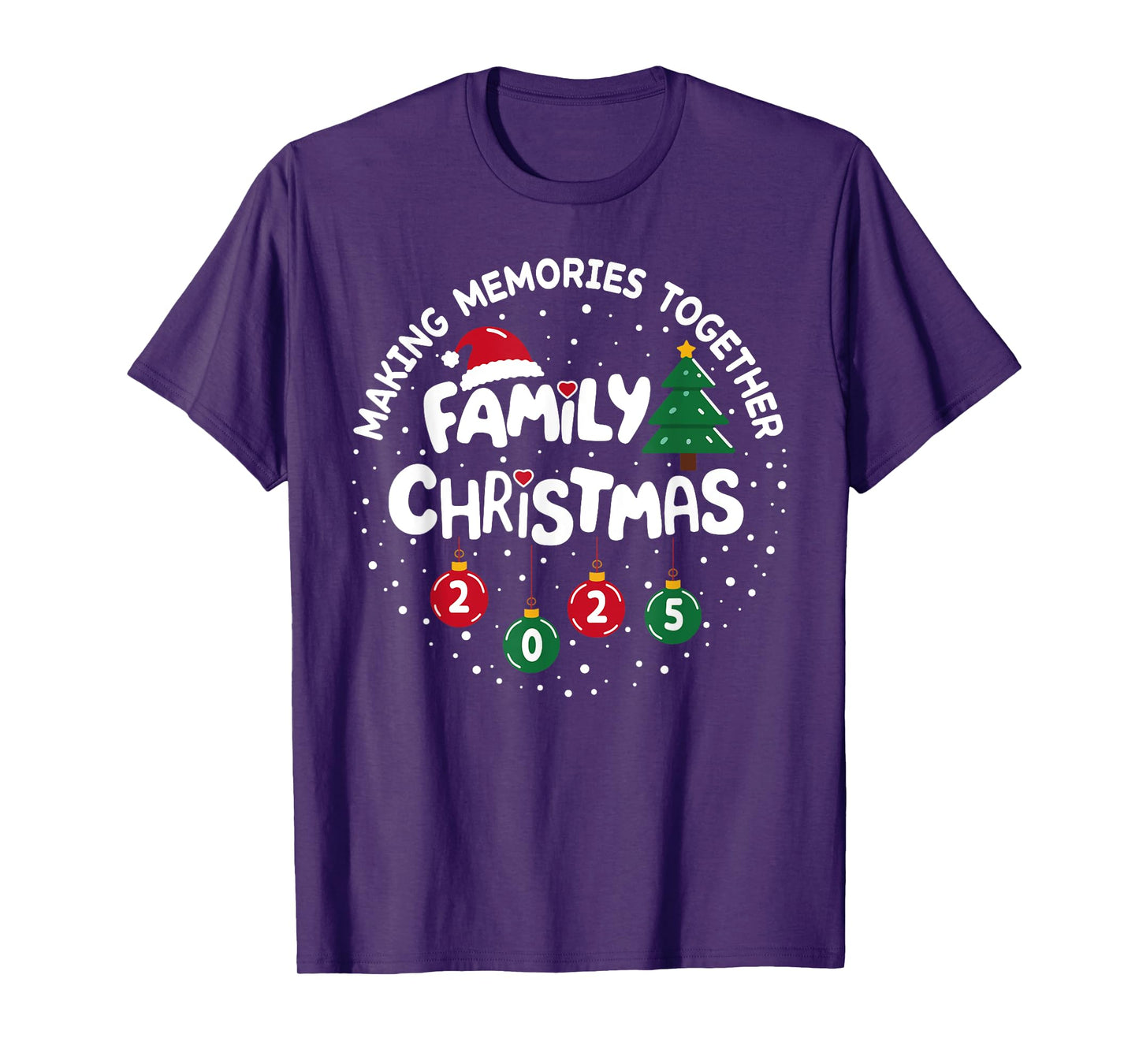 Family Christmas 2025 Making Memories Funny Xmas Pajamas T-Shirt
