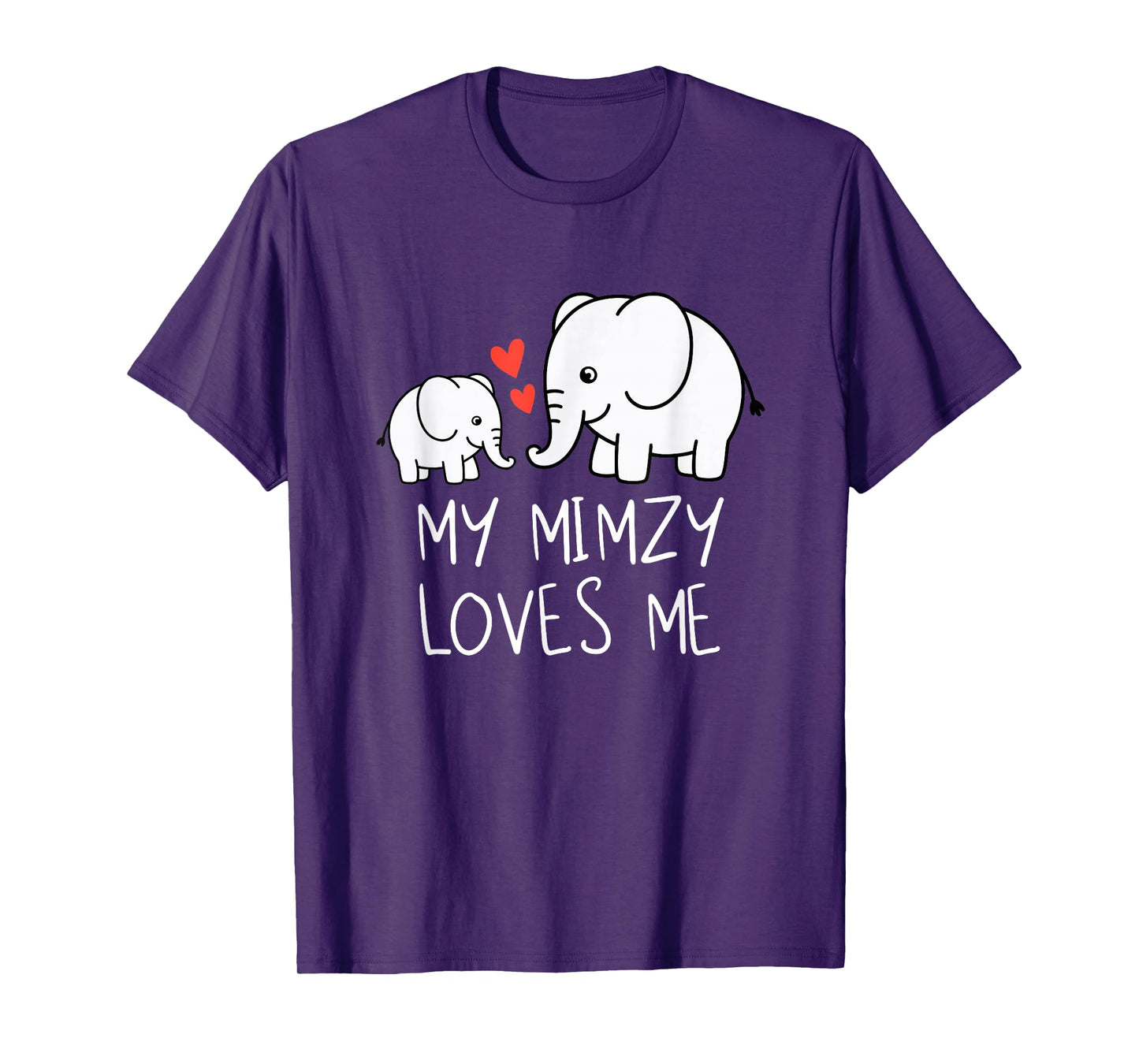 Cute Baby & Grandma My Mimzy Loves Me Elephant T-Shirt