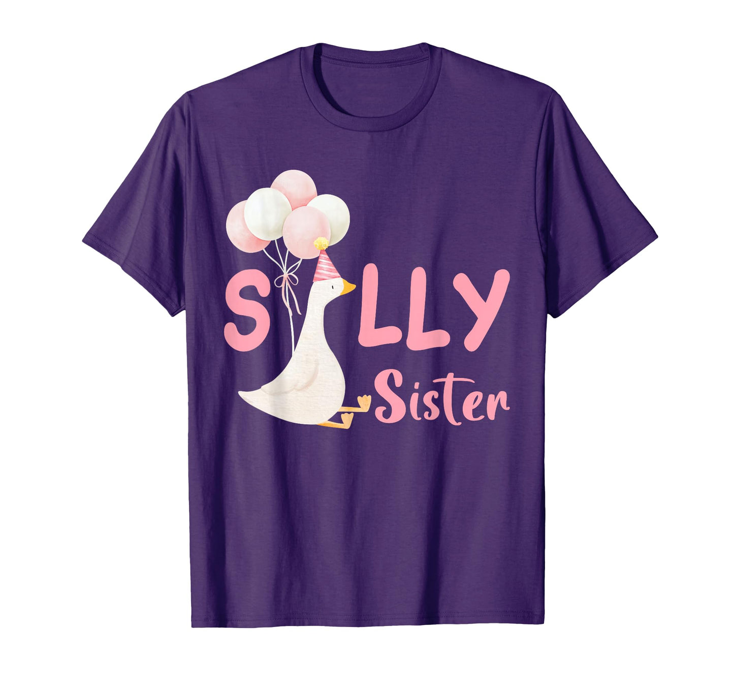 Silly Sister Goose Family Matching Birthday Squad Crew T-Shirt