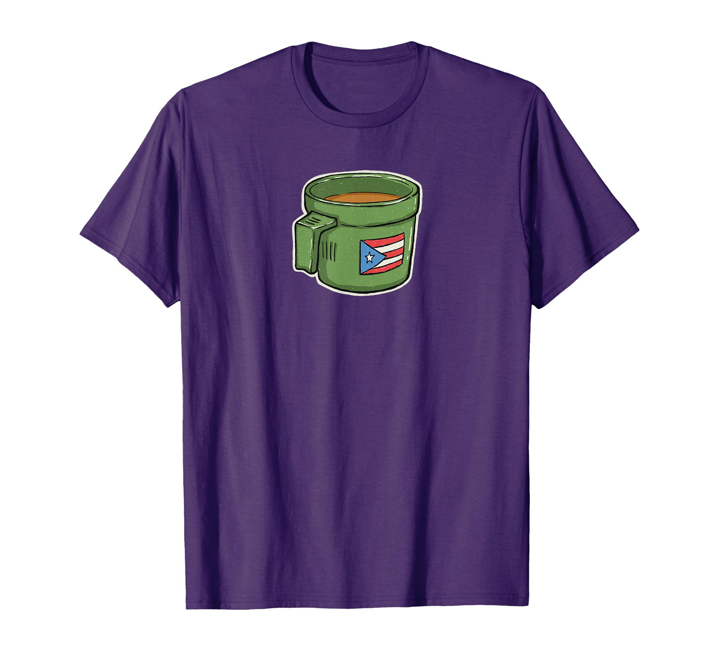 Tacita de Mantequilla Cafe Puerto Rico Bandera Boricua T-Shirt