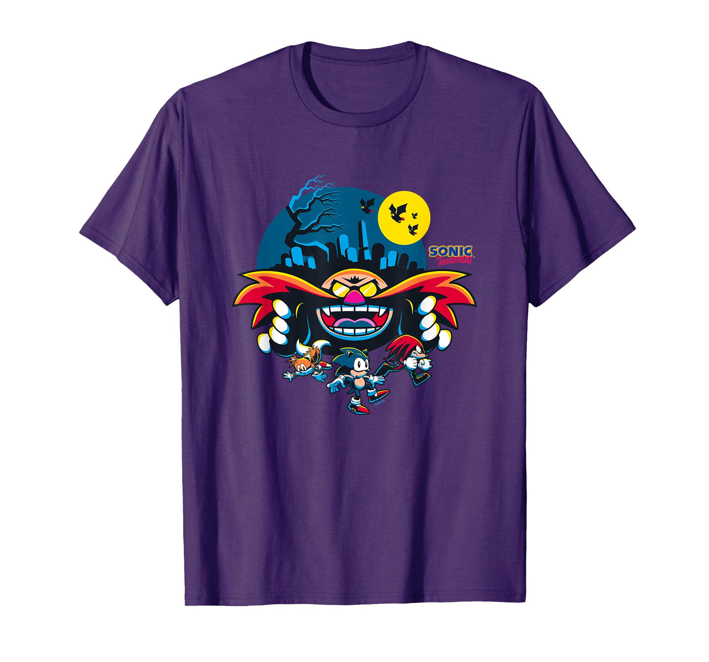 Sonic The Hedgehog Halloween Friends Haunted By Eggman T-Shirt