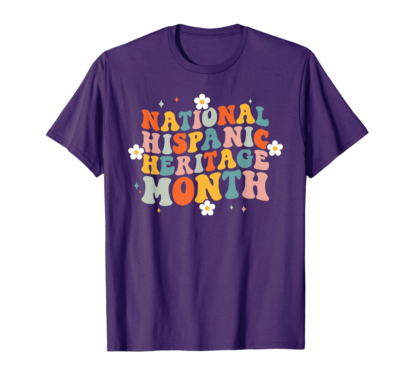 Groovy Celebrate Hispanic Heritage Month All Hispanic Flags T-Shirt