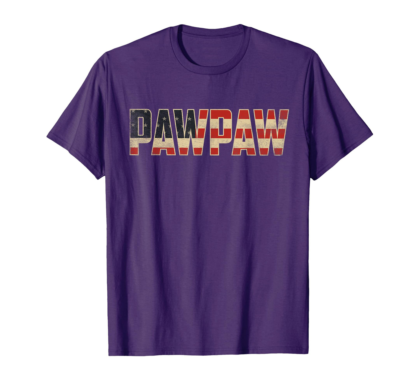 Pawpaw Bold Patriotic American Flag Father’s Day Pawpaw T-Shirt