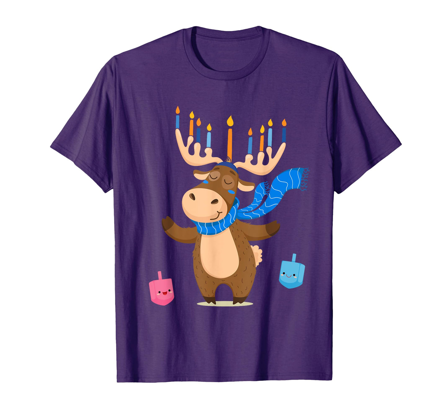 Jewish Moose Funny Hanukkah Shirt Moose Girl Women Pajamas T-Shirt