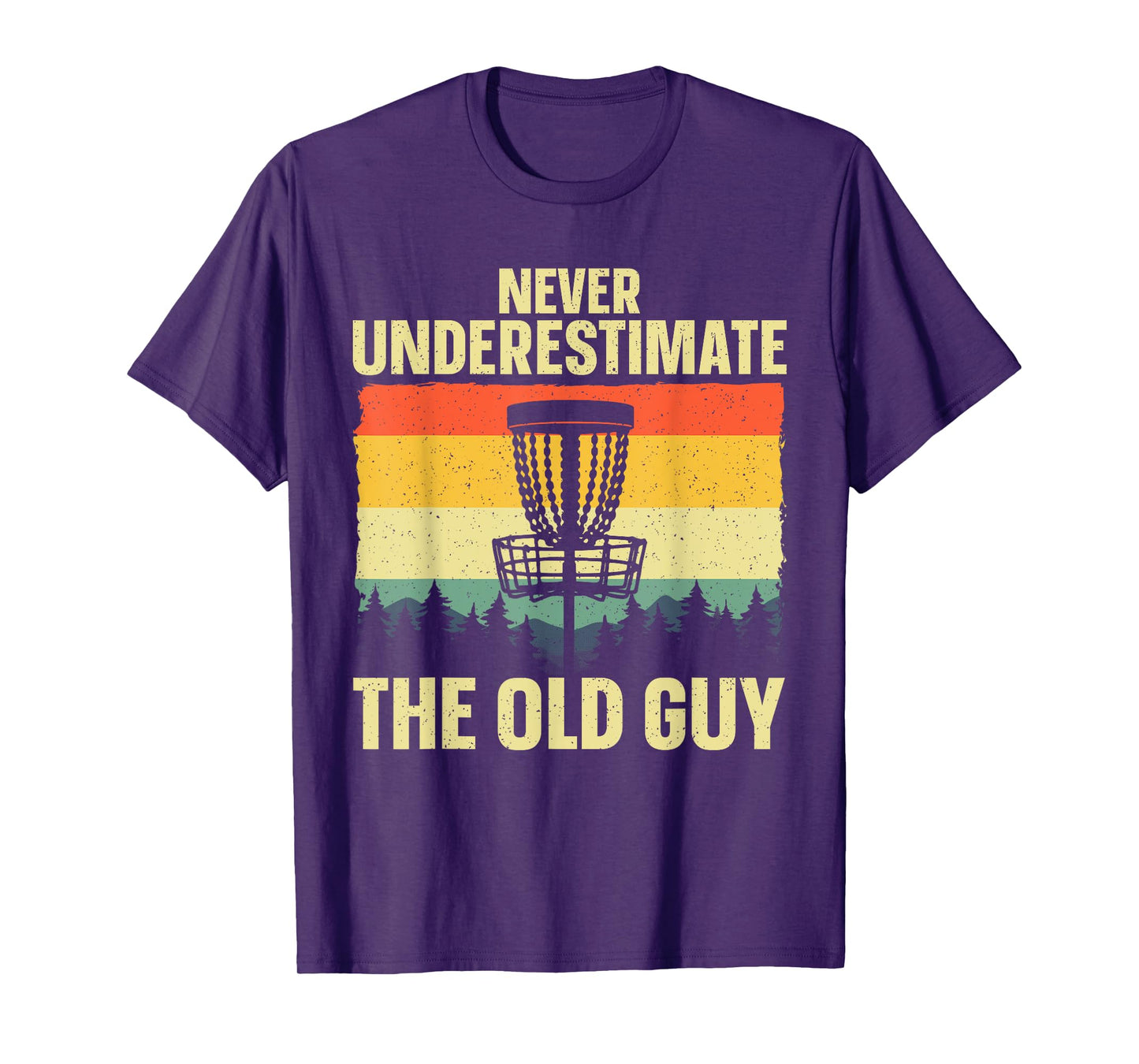 Disc Golf Art For Grandpa Men Dad Disc Golf Player Disc Golf T-Shirt