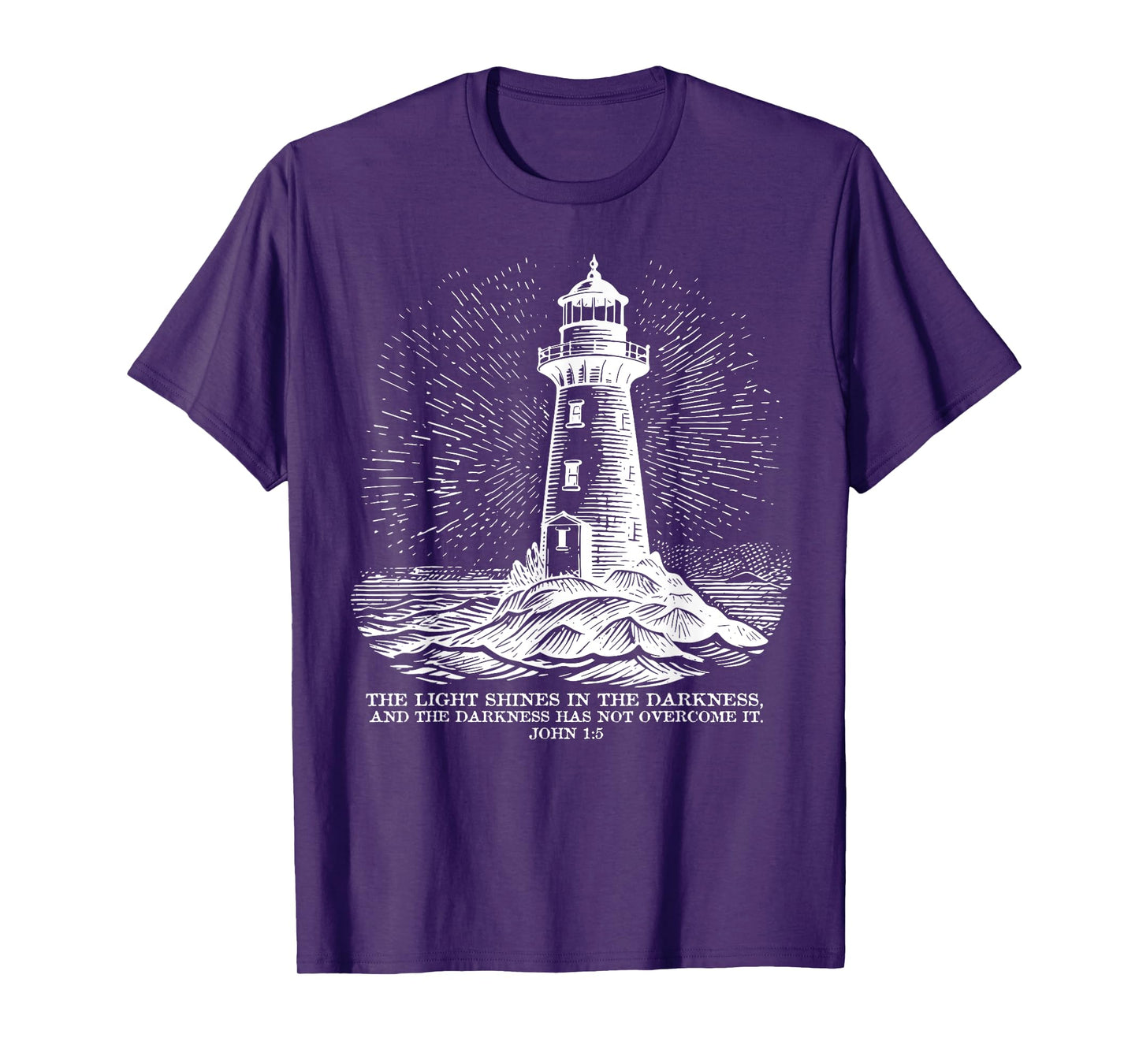 The Light Shines On In The Darkness And The Darkness T-Shirt