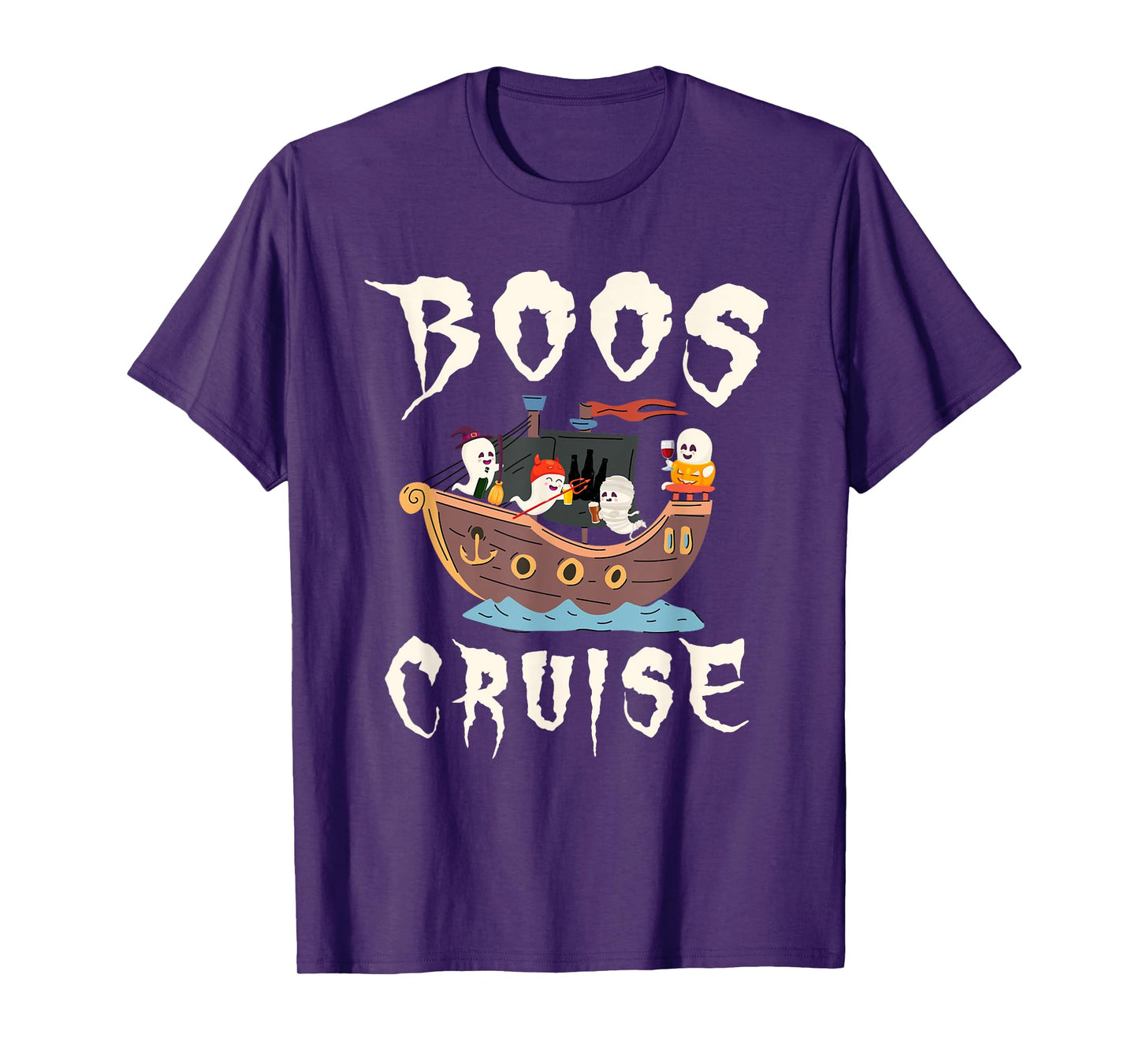 Halloween Party Wine Beer Drinking Boos Cruise T-Shirt