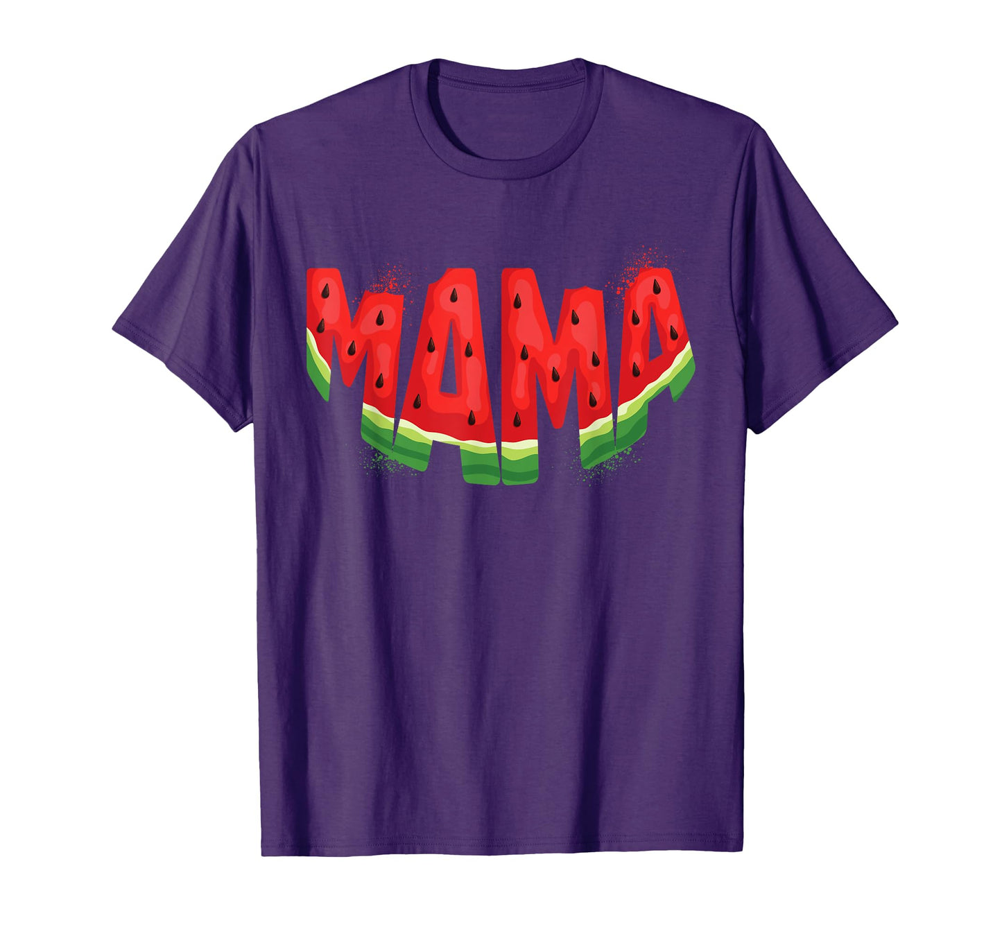 Funny Mama Watermelon Summer Fruit Family Matching Birthday T-Shirt