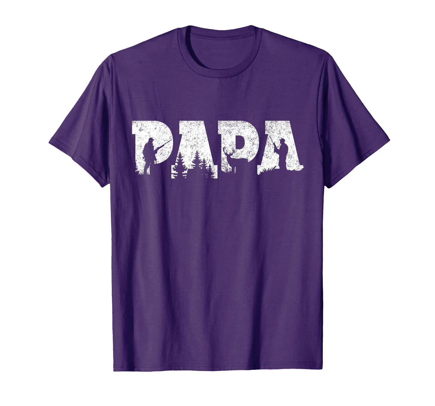 Hunting Papa Hunting Men Father's Day Vintage T-Shirt