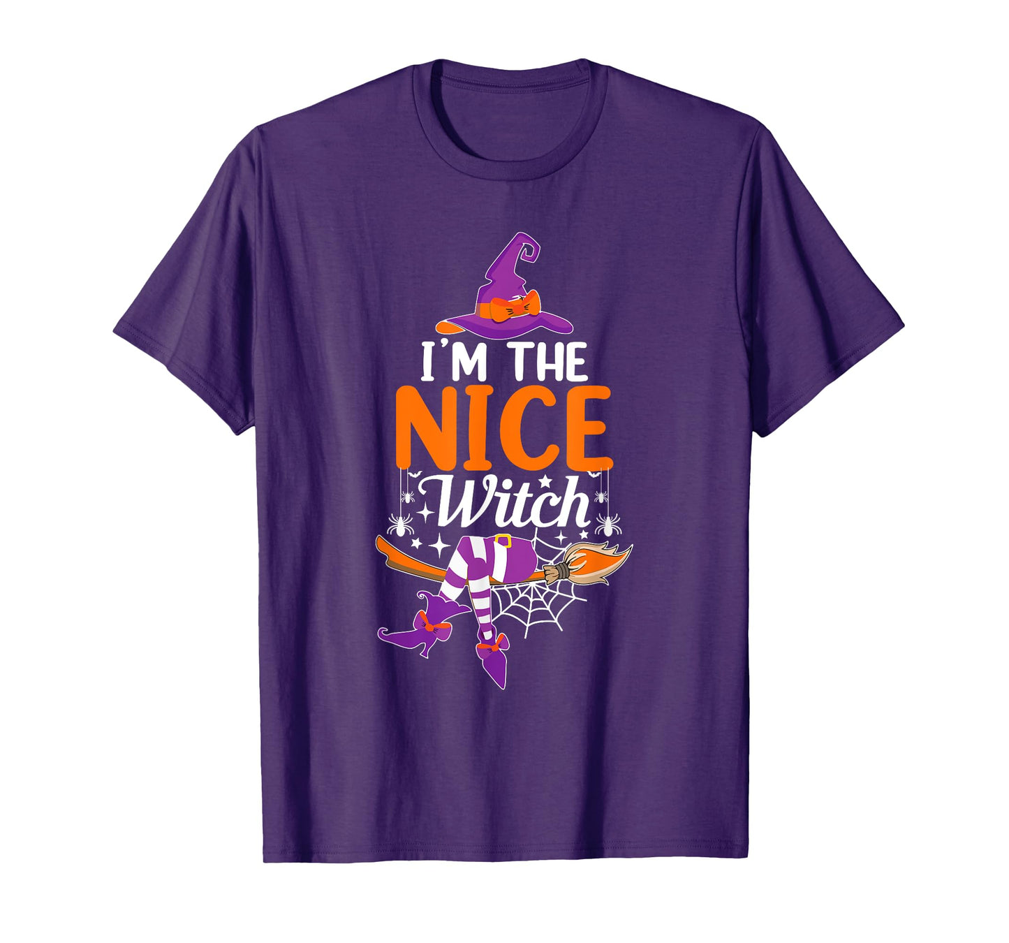 I'm The Nice Witch Funny Halloween Family Matching T-Shirt