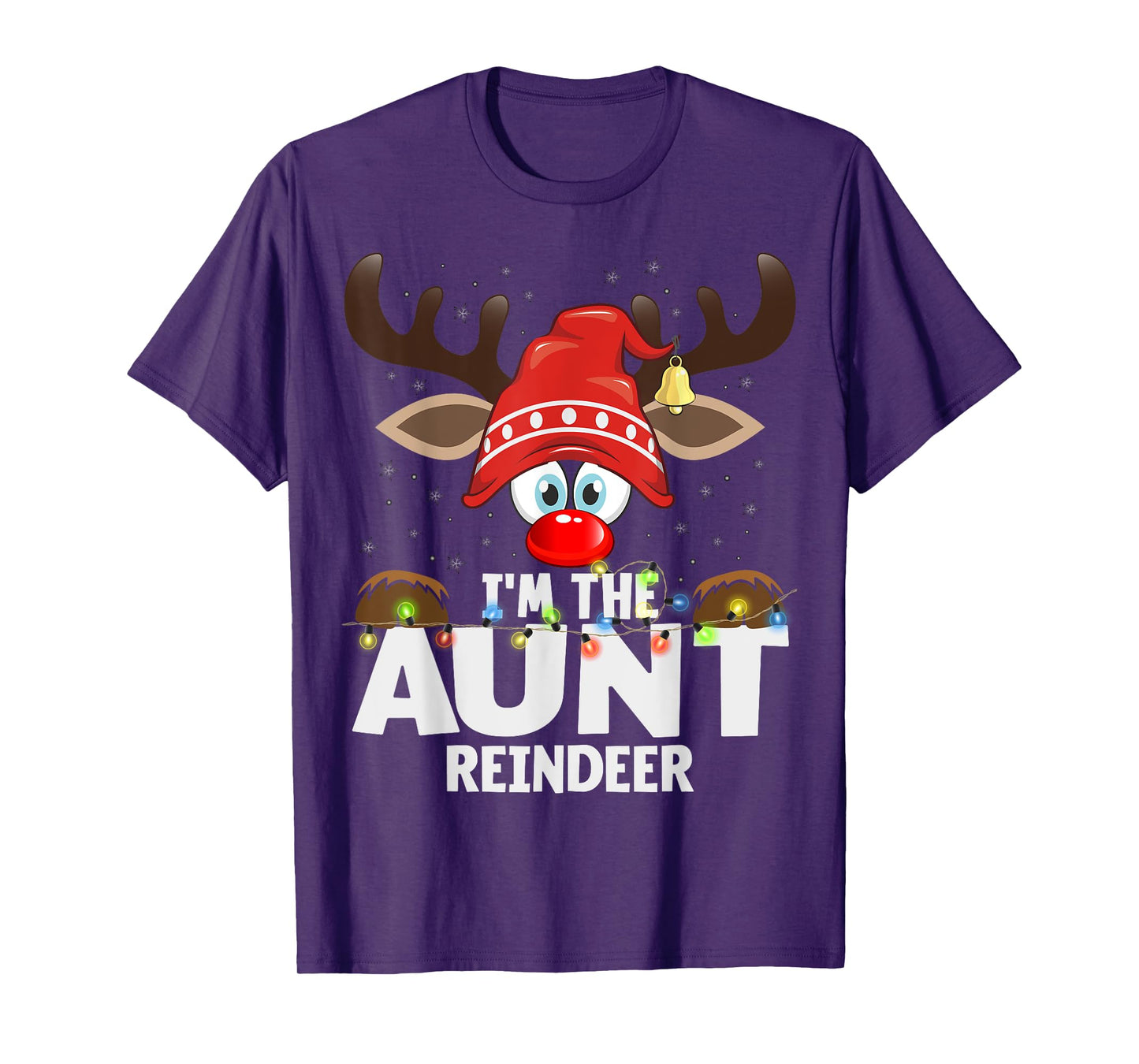 Christmas Matching I'm The Aunt Reindeer T-Shirt