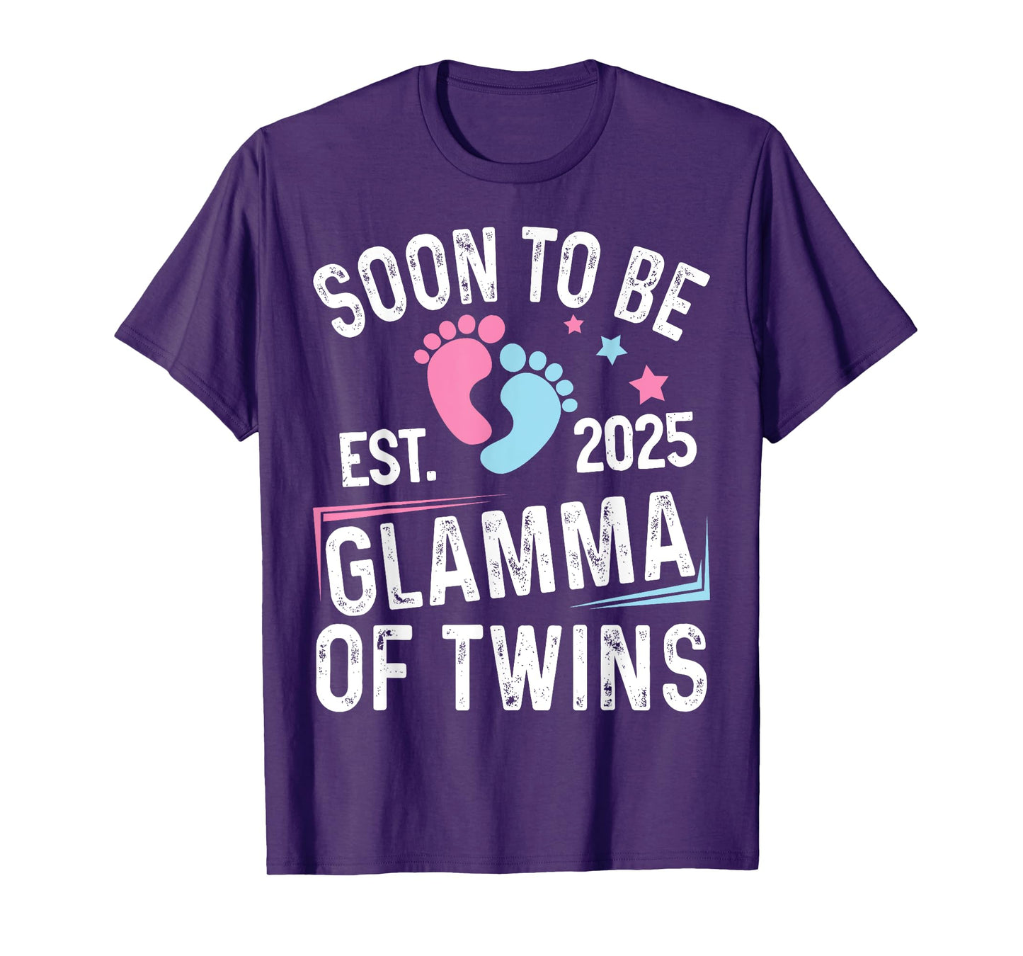 Soon To Be Glamma Of Twins Est. 2025 New Glamma Vintage T-Shirt