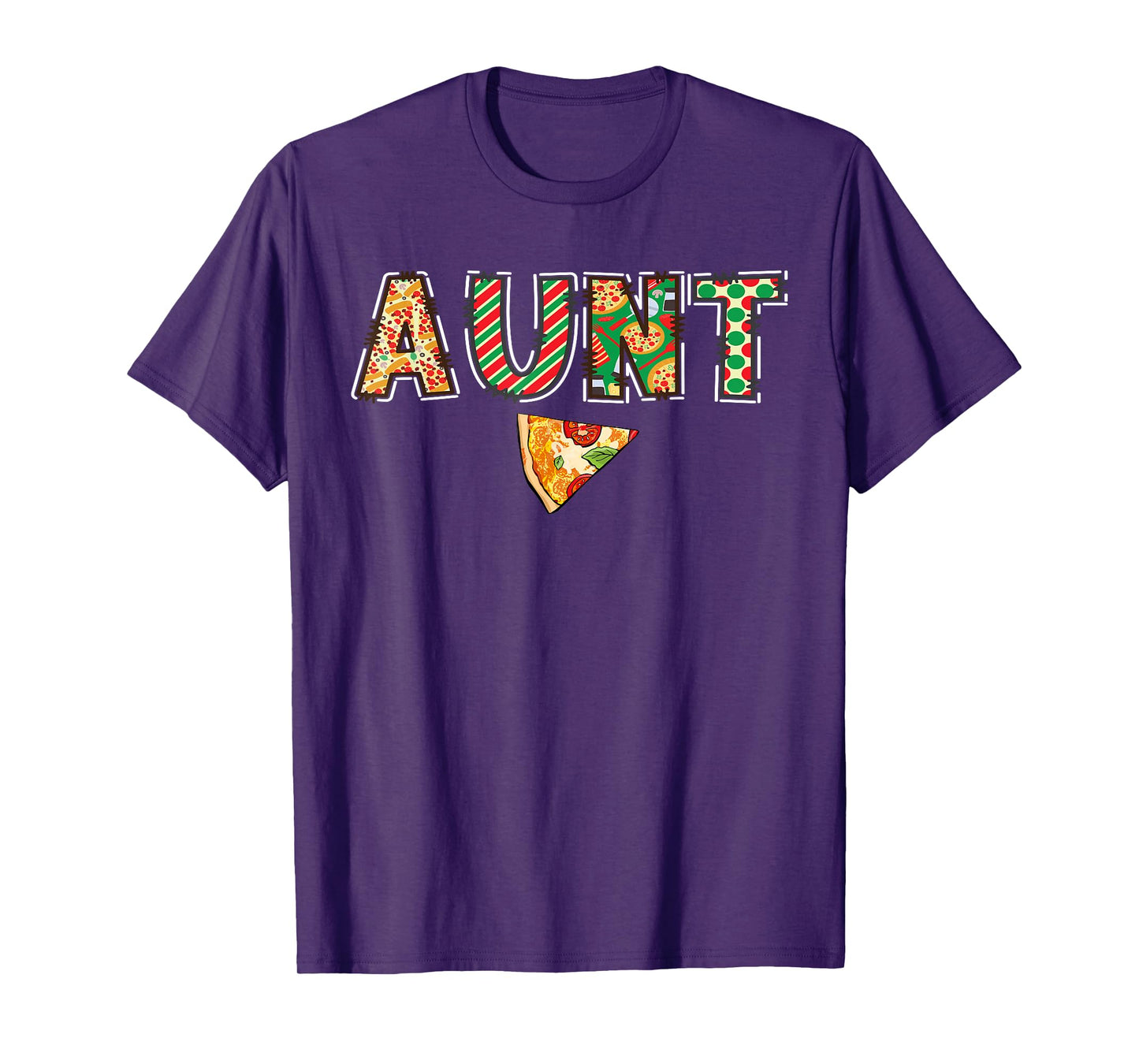 Aunt Pizza Birthday Squad Crew Family Matching T-Shirt