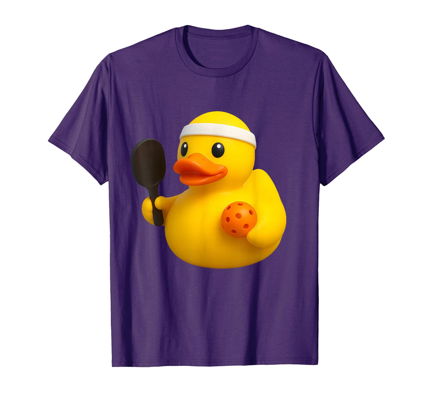 Rubber Duck Pickleball Player Ducky Duckie Men Women Kids T-Shirt