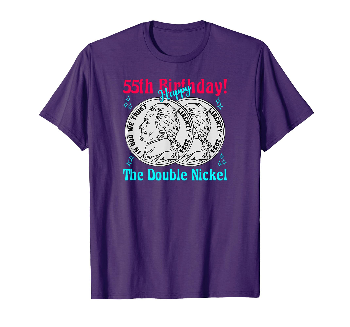 Double Nickel 55th Birthday Born In 1970 T-Shirt