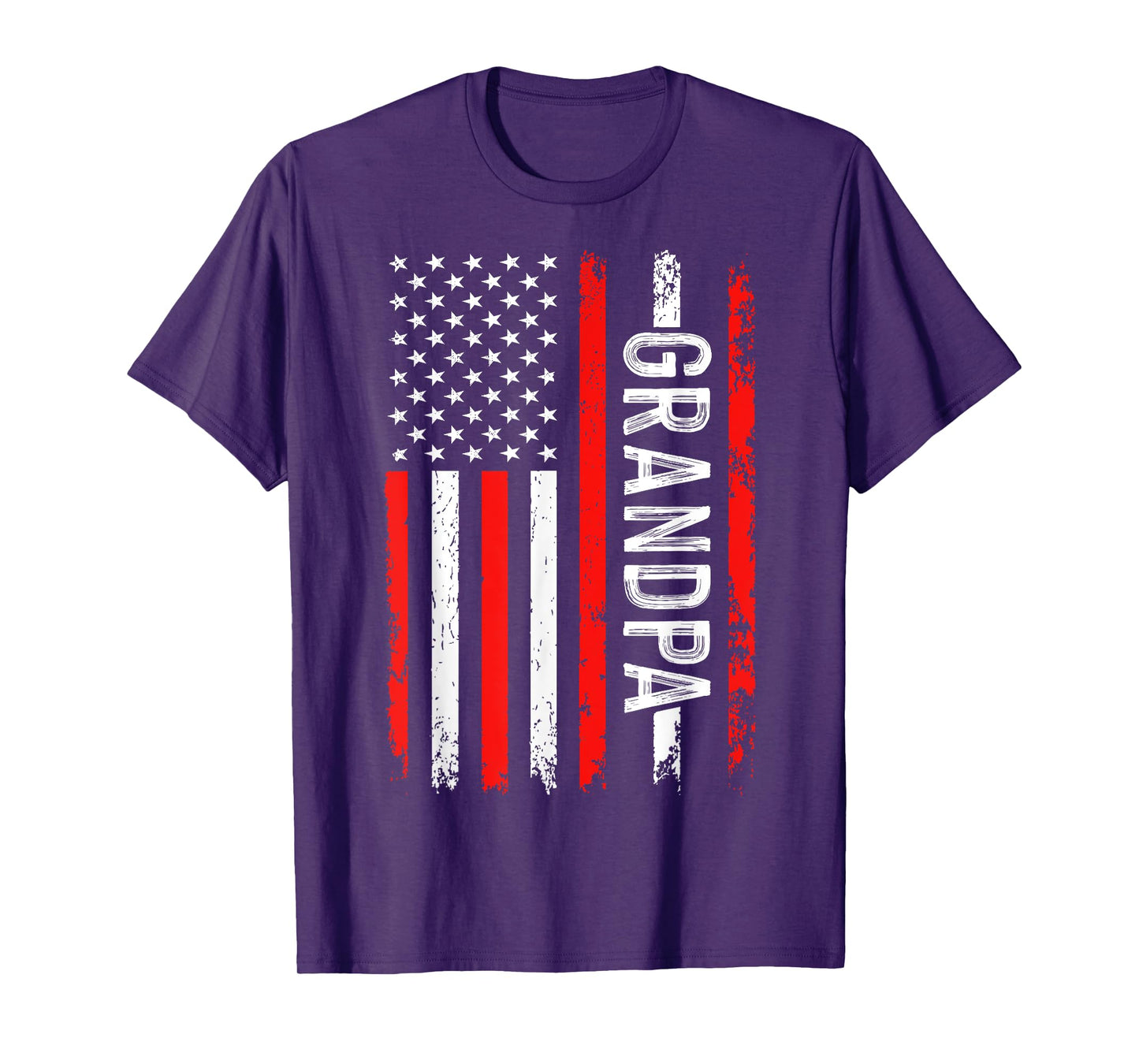 USA Patriotic American Flag Fourth of July Grandpa T-Shirt