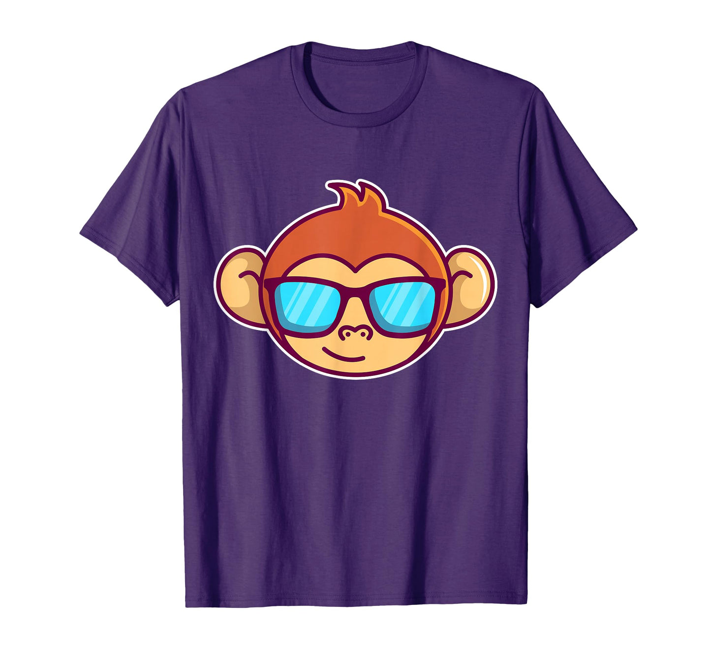 Cute Monkey With Sunglasses For Kids Who Love Monkeys T-Shirt