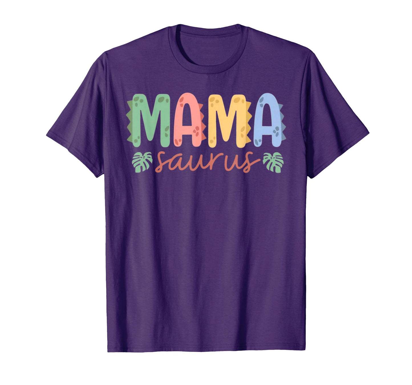 Mama Saurus Mom Dinosaur Three Rex Birthday Boy Girl Family T-Shirt