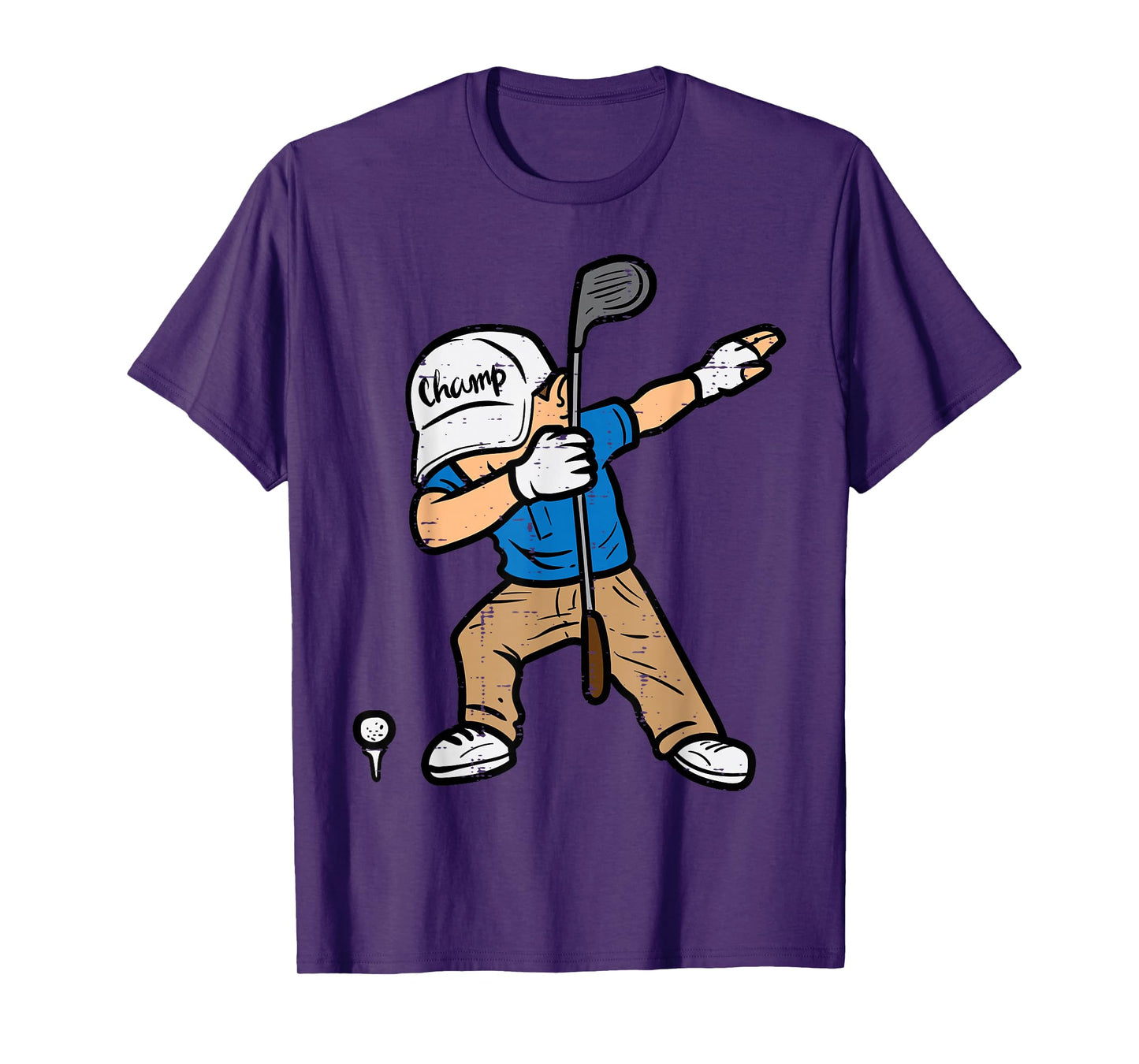 Dabbing Golfer Funny Golfing Golfer Dad Men Boys Kids Youth T-Shirt