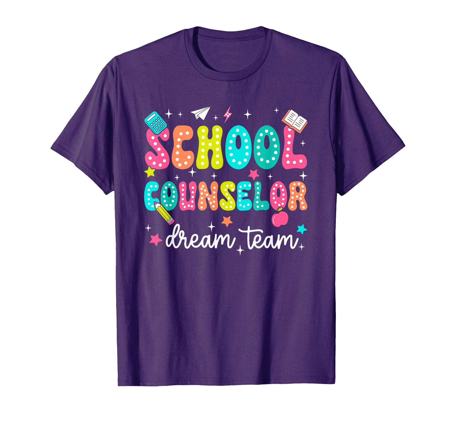 Retro Groovy School Counselor Dream Retro Team School T-Shirt