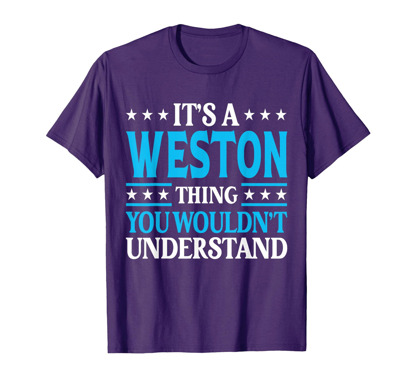 It's A Weston Thing Surname Funny Family Last Name Weston T-Shirt