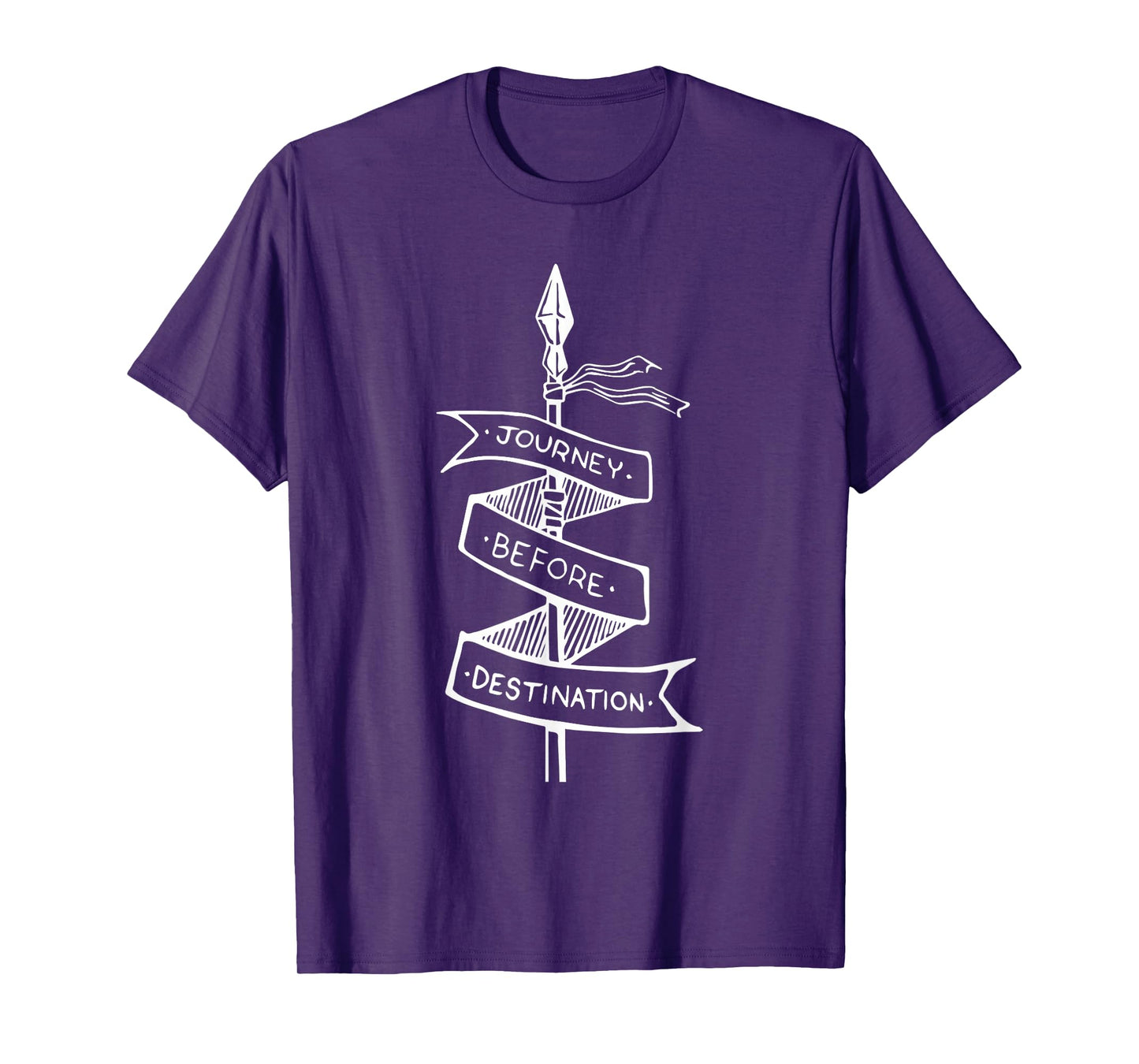 Vintage Quote Journey Before Destination Basic Stormlight T-Shirt