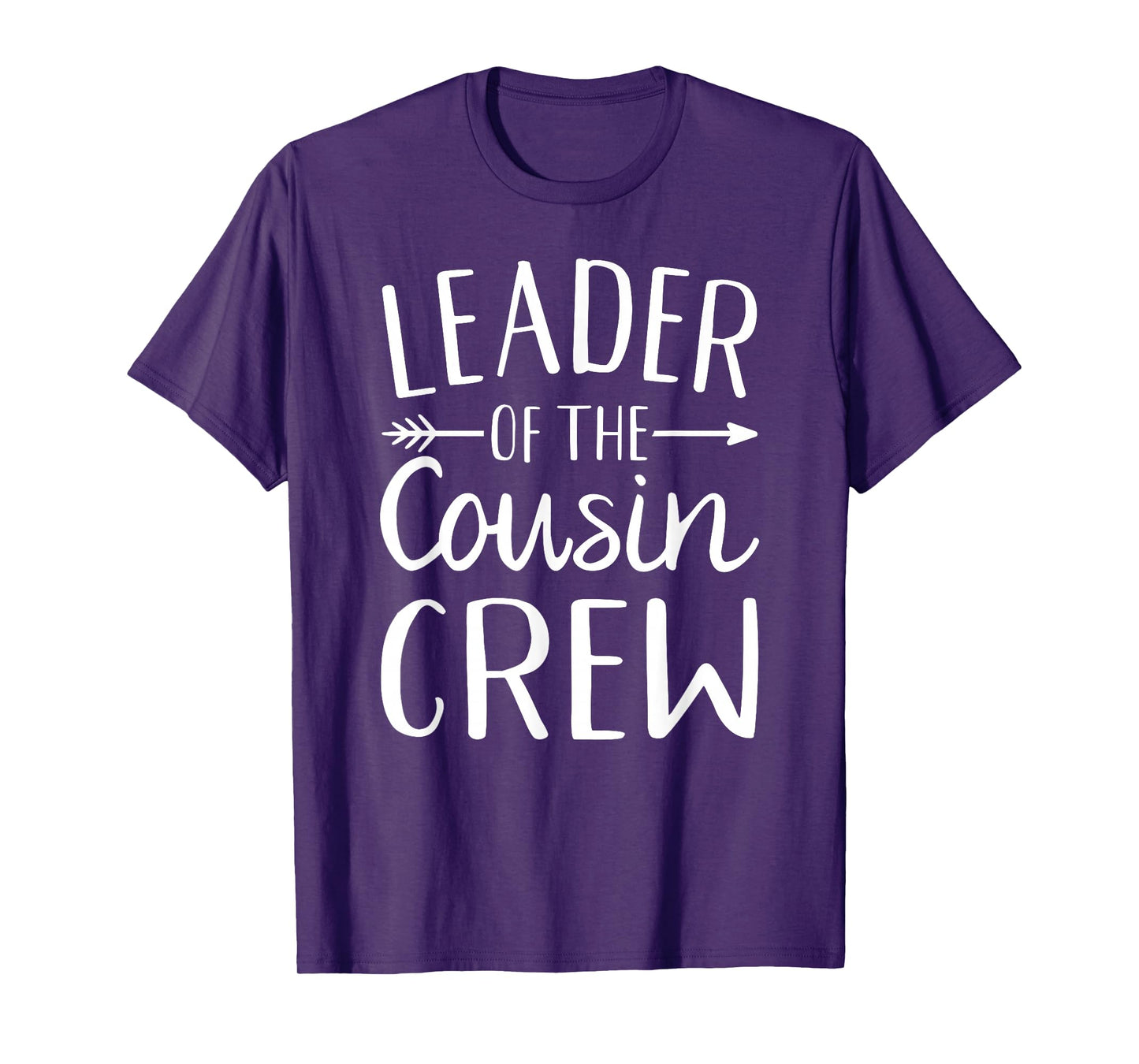 Leader of the Cousin Crew T-Shirt - Classic Fit, Crew Neck, Short Sleeve, Black