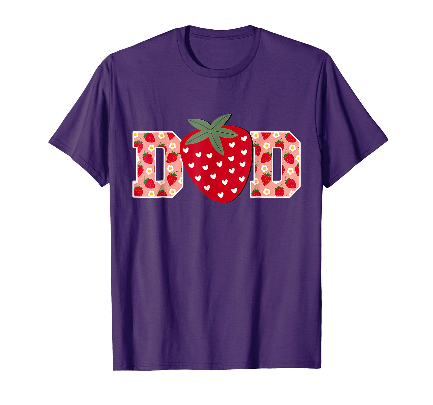Funny Strawberry Dad Fruit 1St Birthday Family Matching T-Shirt