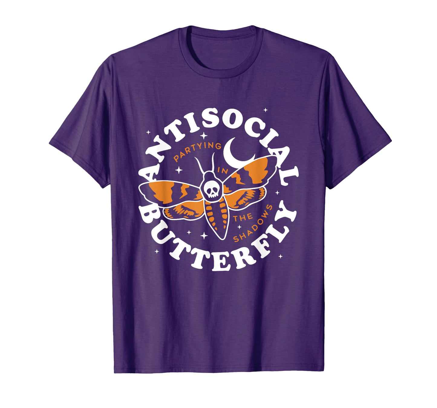 Antisocial Butterfly Partying In The Shadows Apparel T-Shirt