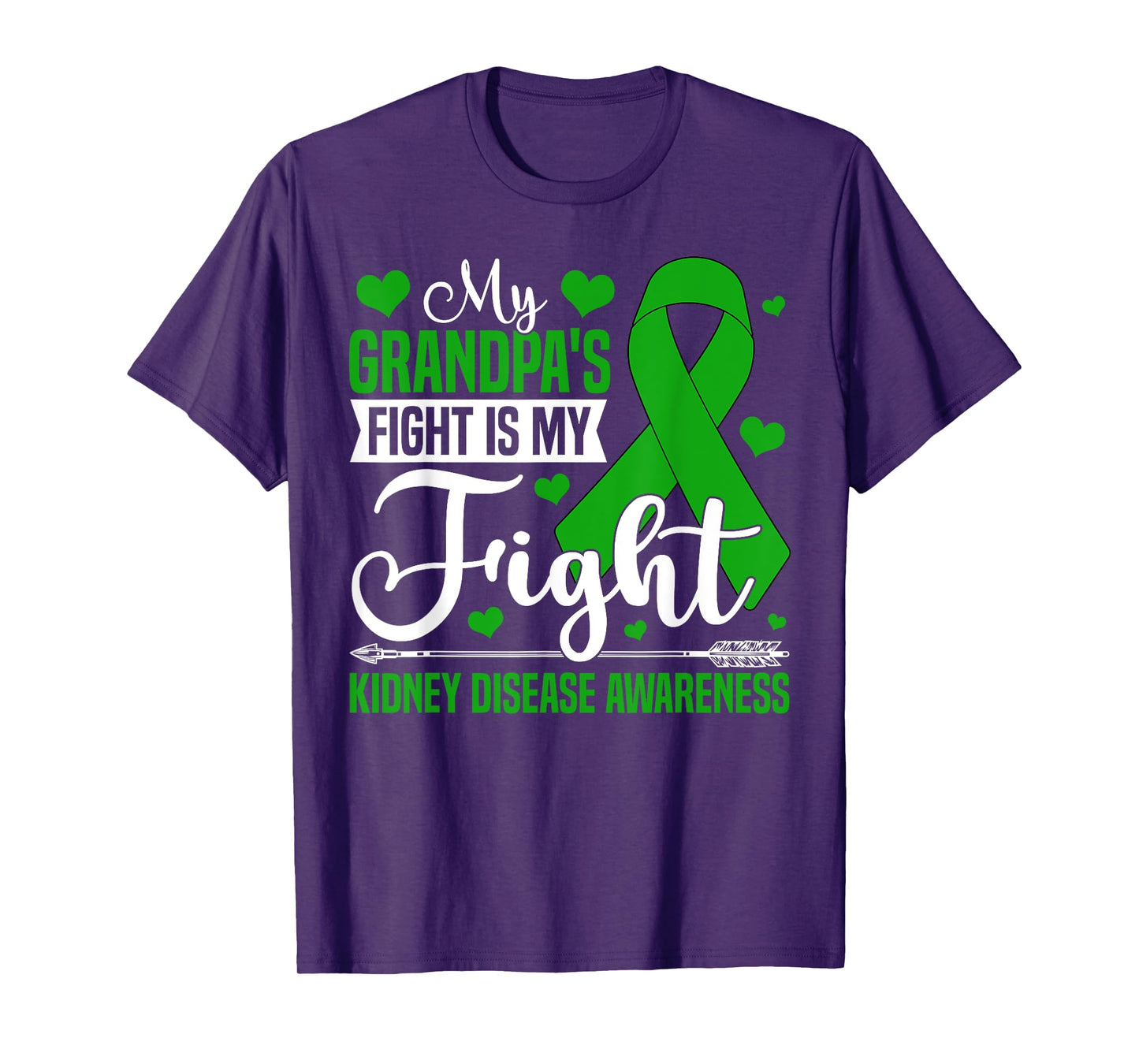 My Grandpa's Fight Is My Fight Kidney Disease Awareness T-Shirt