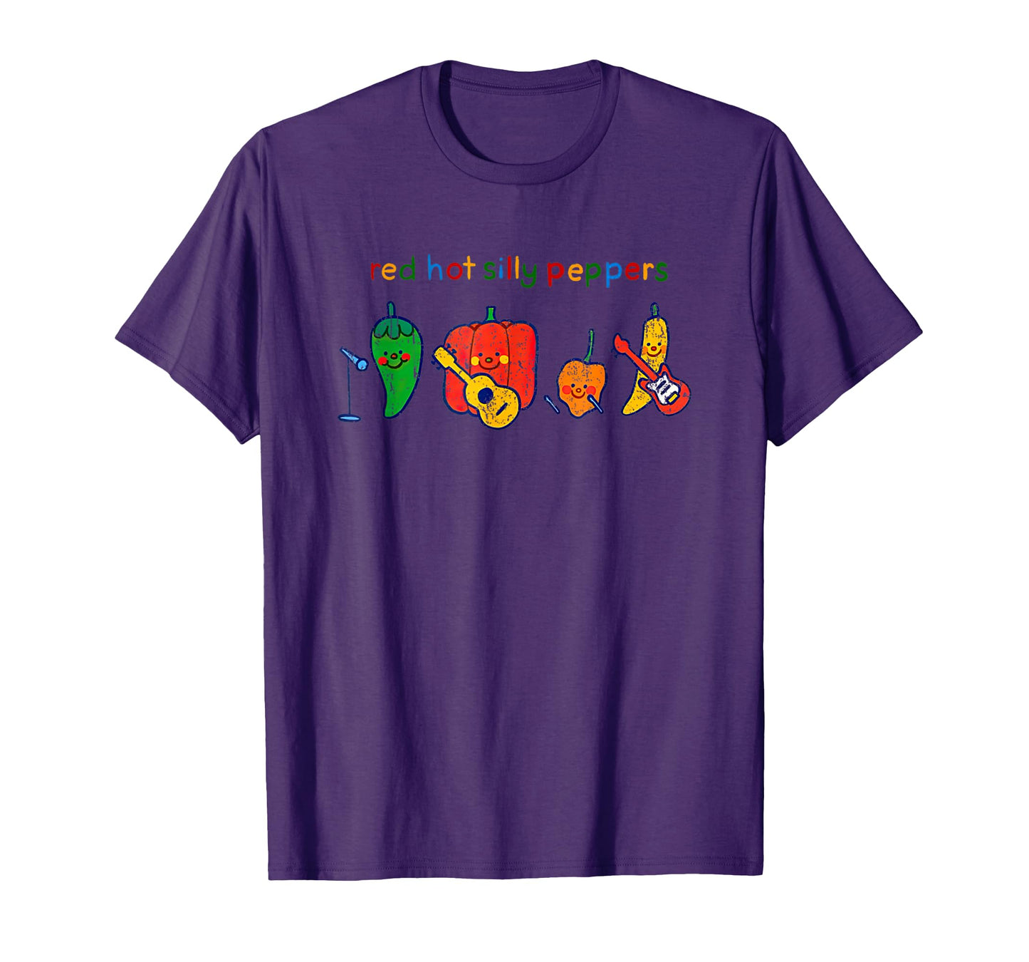 Vintage Red Hot Silly Peppers Funny Meme Parody Music T-Shirt