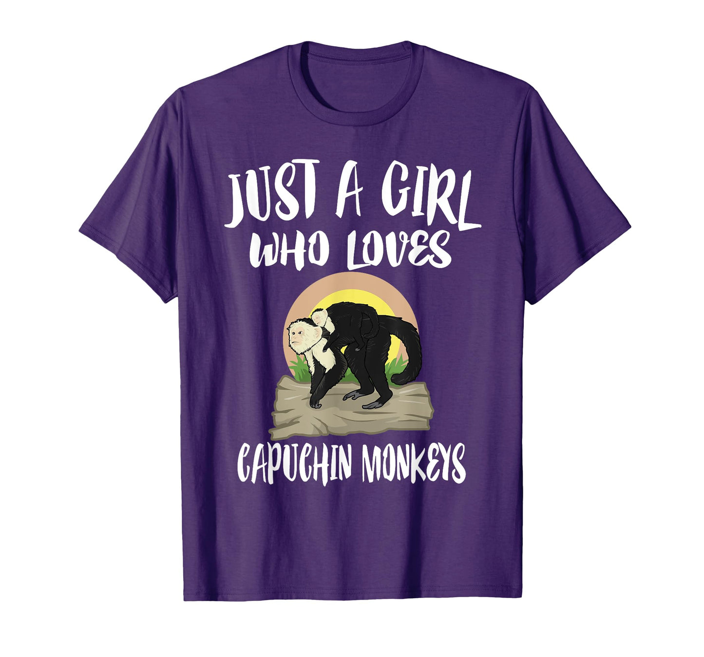 Just A Girl Who Loves Capuchin Monkeys T-Shirt