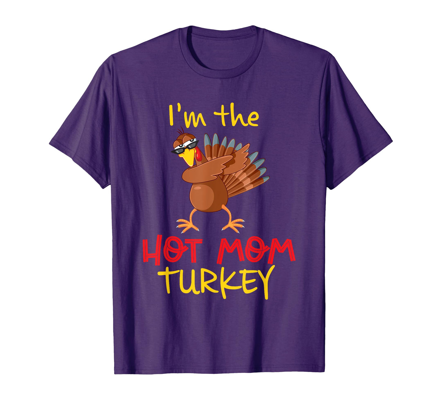 Funny Mom Turkey Matching Family Group Thanksgiving Party T-Shirt