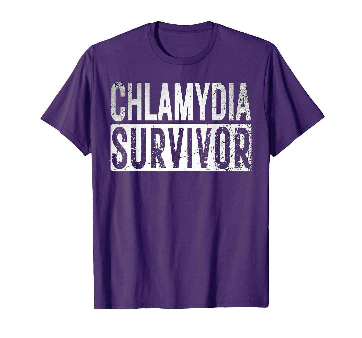 Chlamydia Survivor Retro Funny Adult Humor Inappropriate T-Shirt