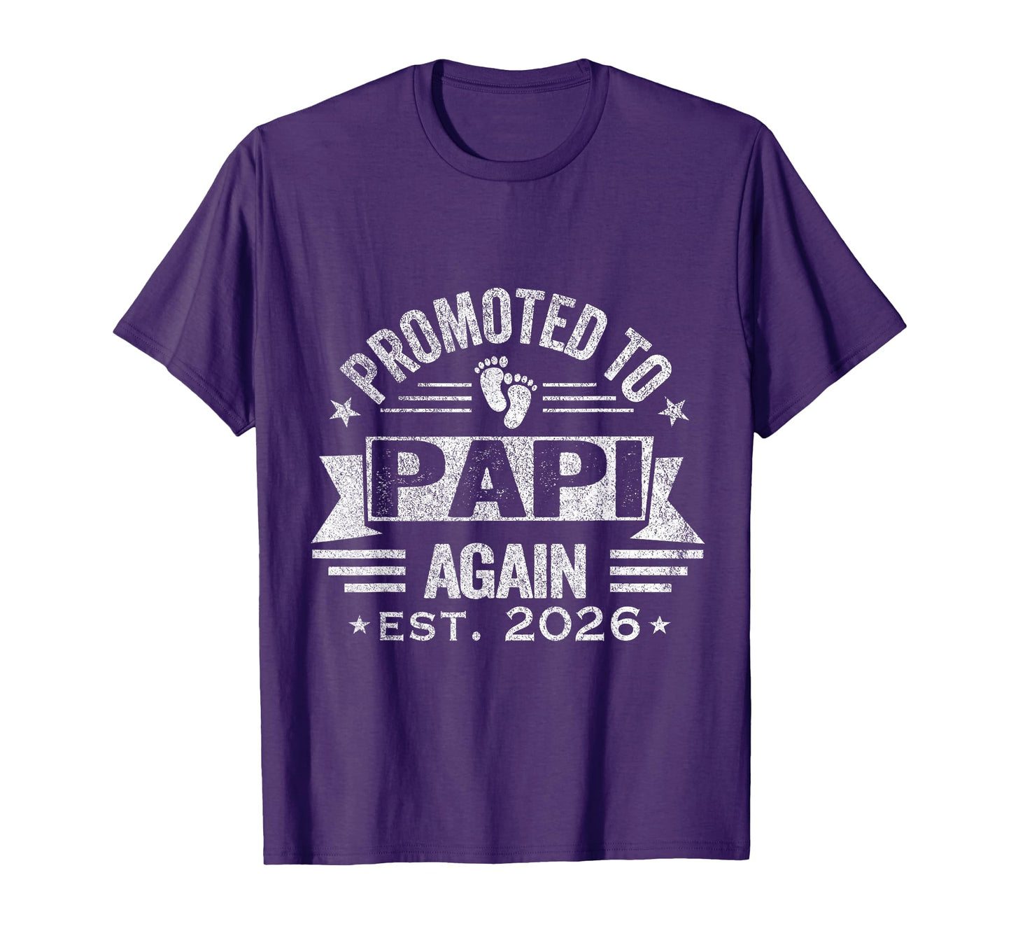Promoted To Papi Again 2026 Grandpa Pregnancy Announcement T-Shirt